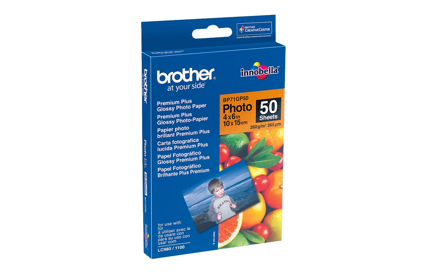 Brother Fotopapier 10 x 15 cm 260 g/m² 50 Stück