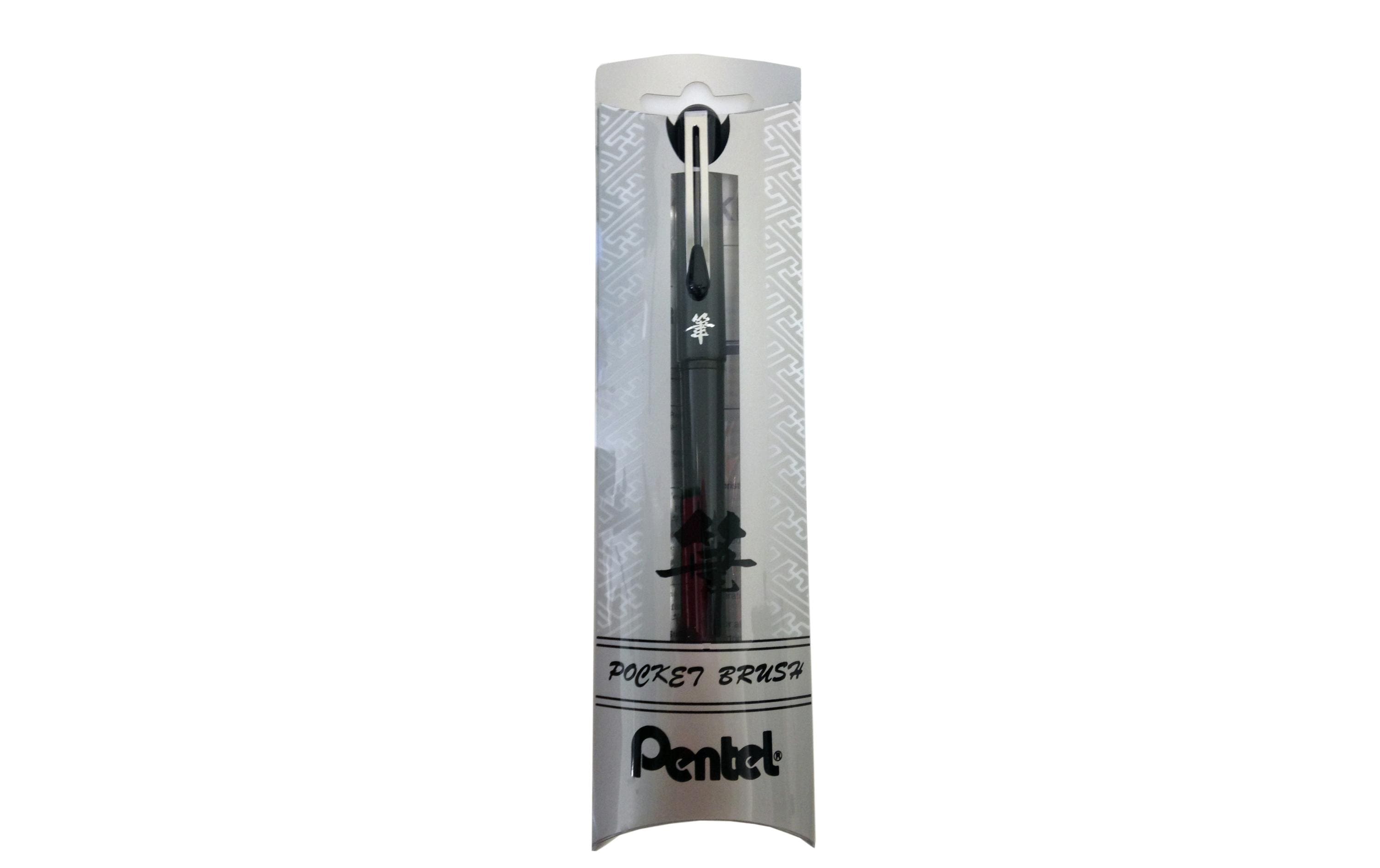 pentel Pinselstift Pocket Brush Pen Schwarz