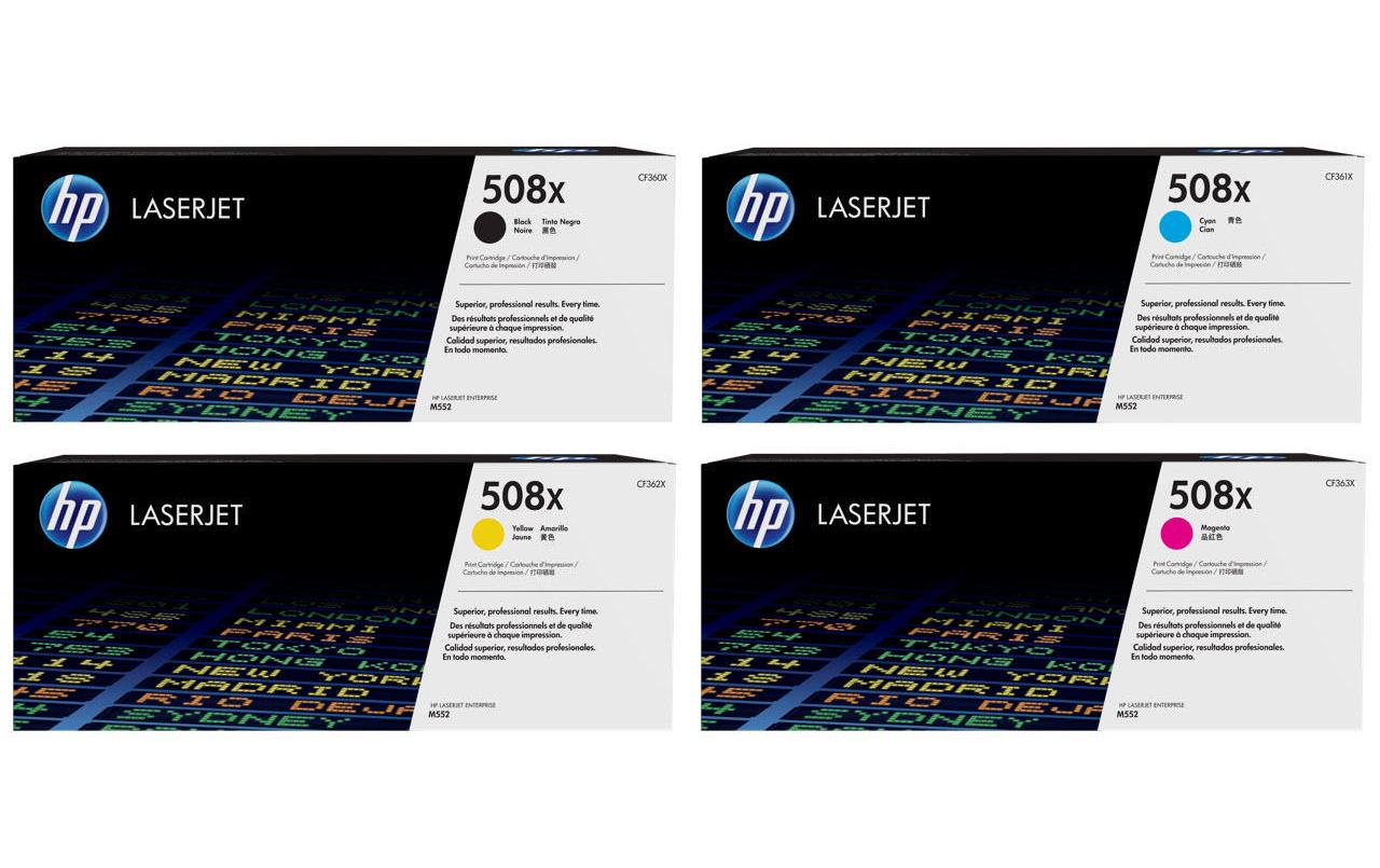 HP Rainbow Kit Nr. 508X (CF360X-CF363X) BL/C/M/Y