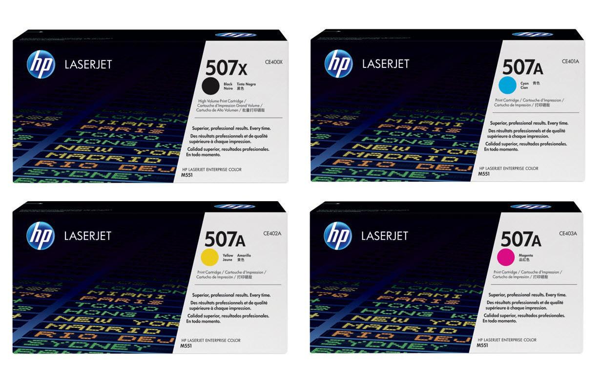 HP Rainbow Kit Nr. 507 (CE400X-CE403A) BL/C/M/Y