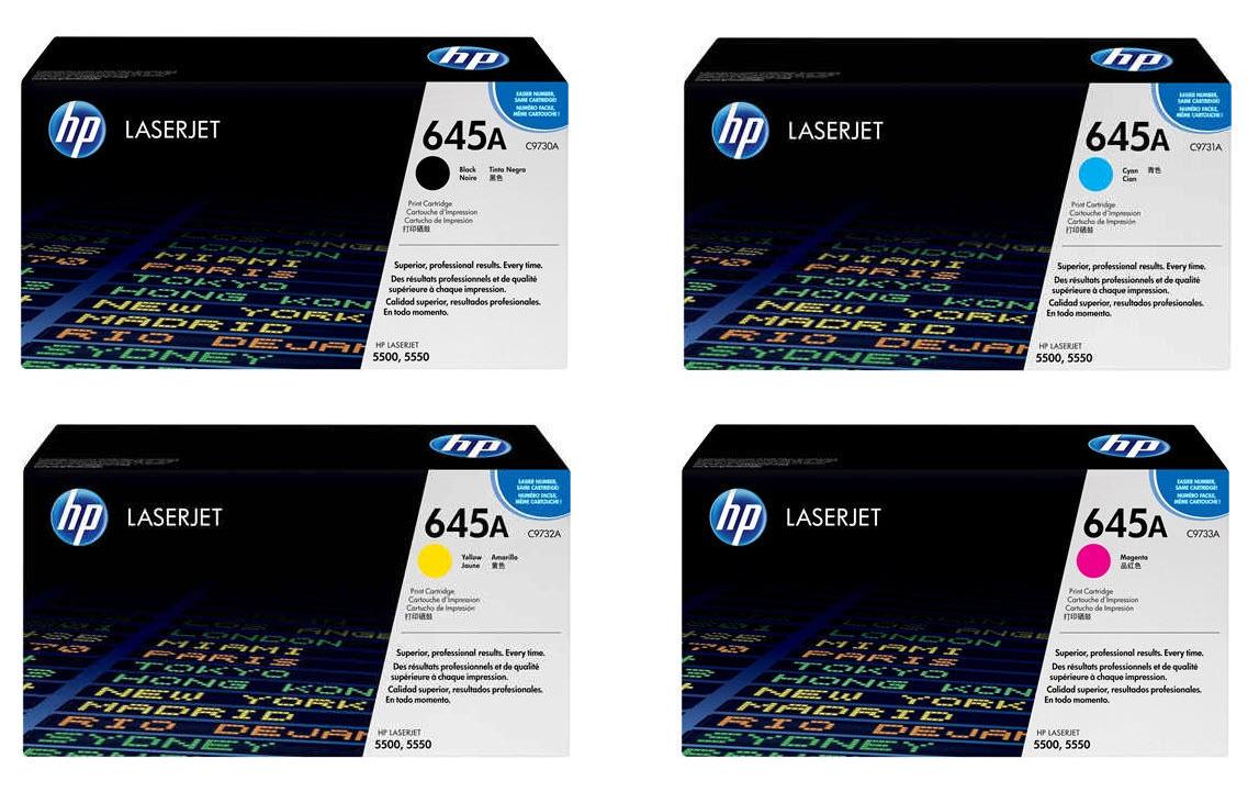 HP Rainbow Kit Nr. 645A (C9730A-C9733A) BL/C/M/Y