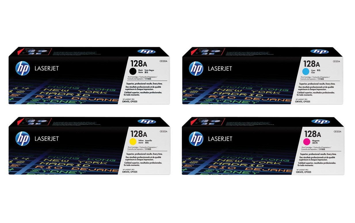 HP Rainbow Kit Nr. 128A (CE320A-CE323A) BL/C/M/Y