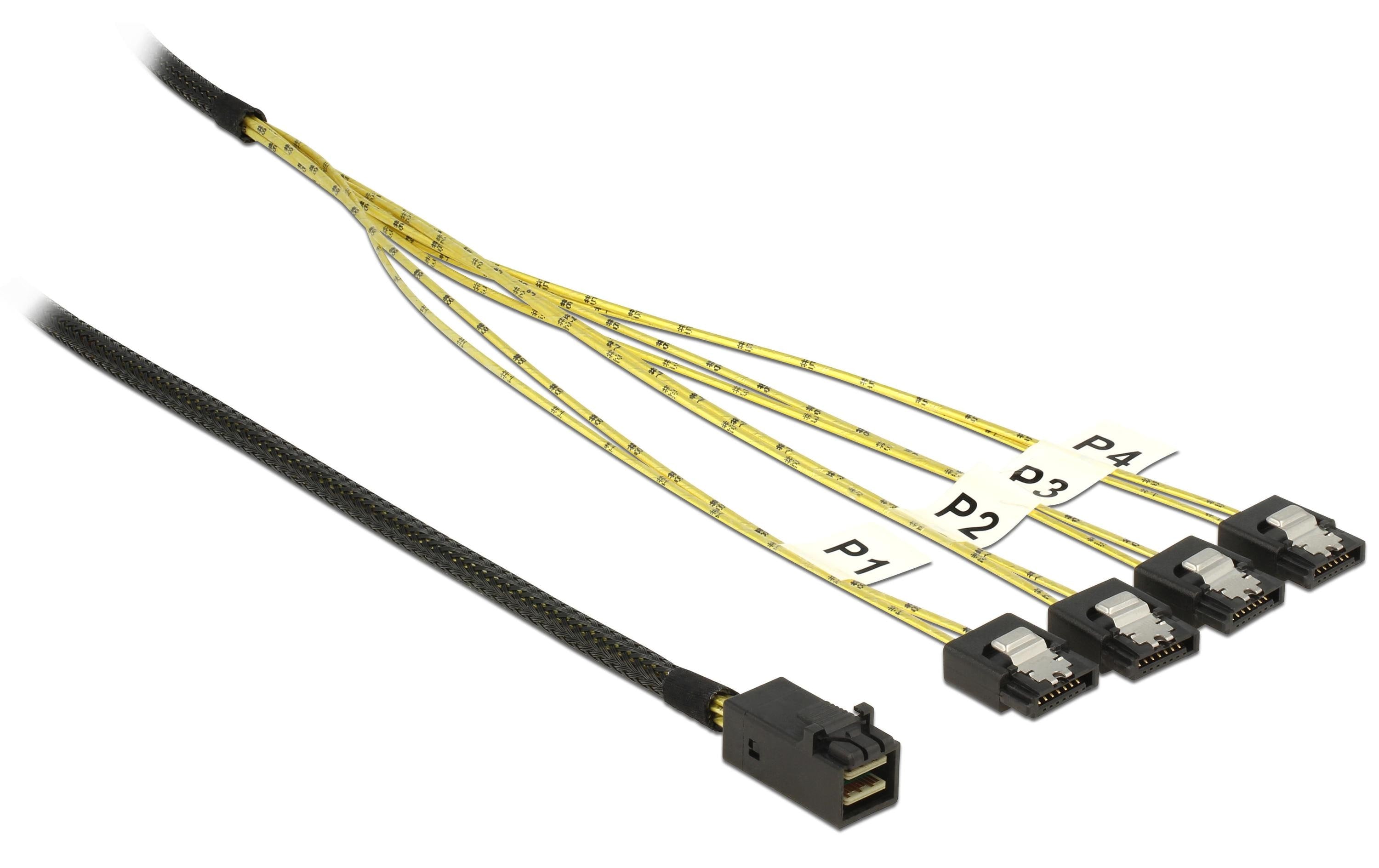 Delock SAS-Kabel SFF-8643 - 4xSATA 50 cm