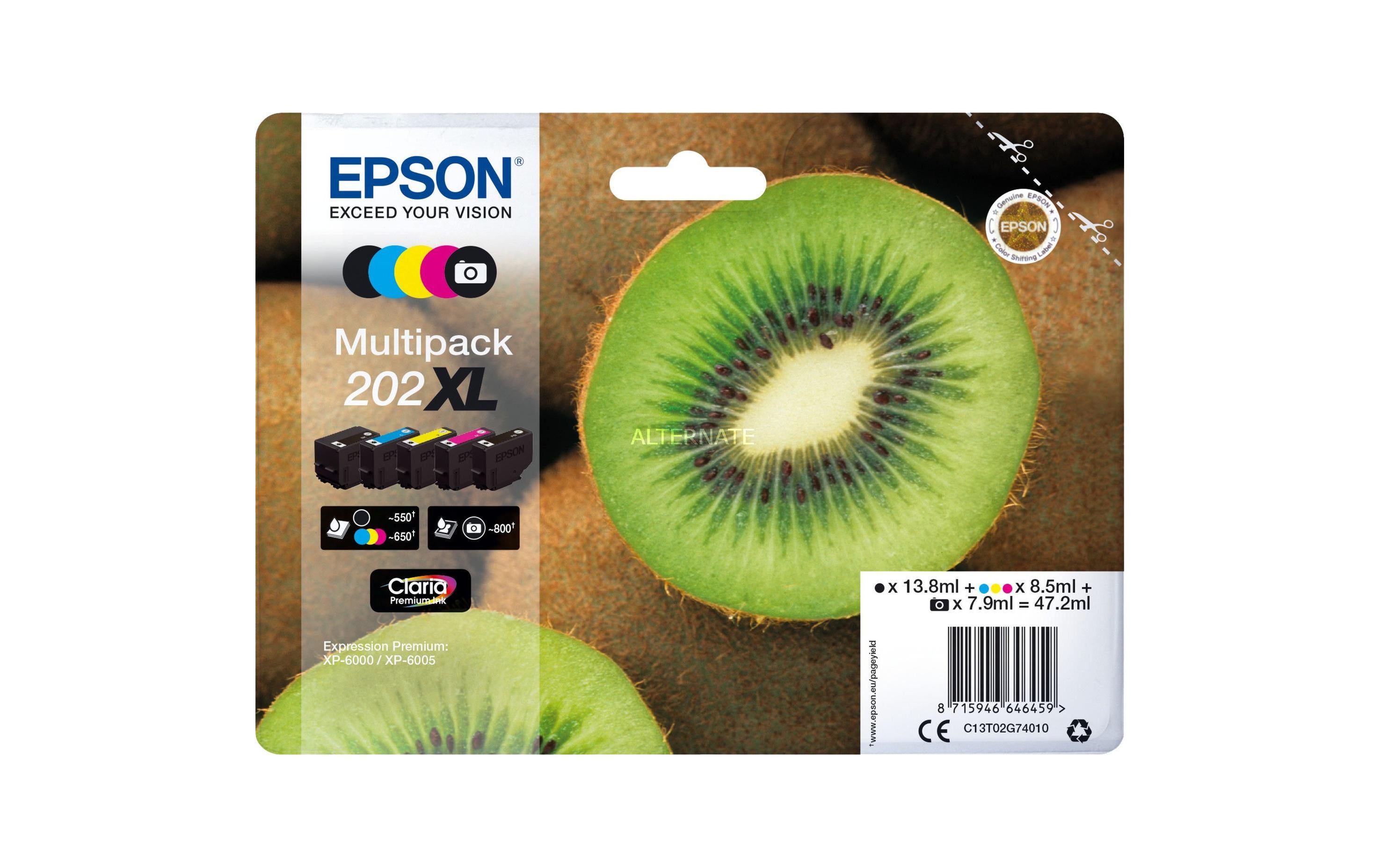 Epson Tinte 202 XL / C13T02G74010