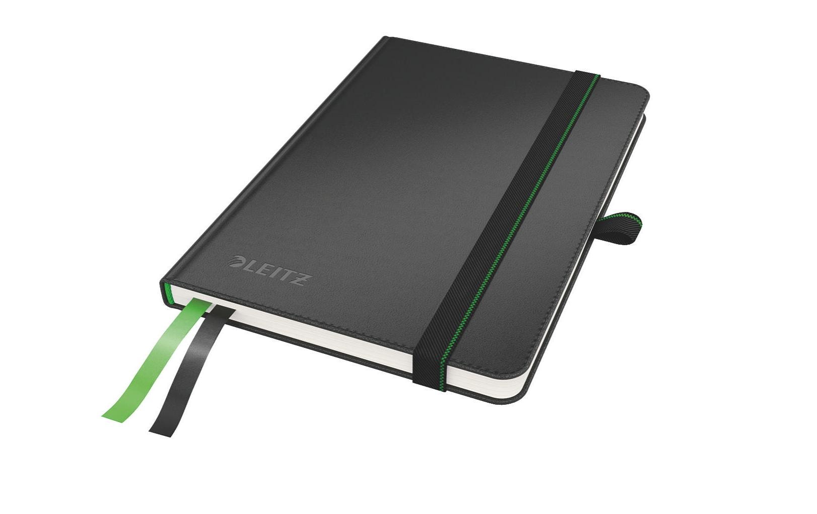 Leitz Notizbuch A6, Liniert, Schwarz