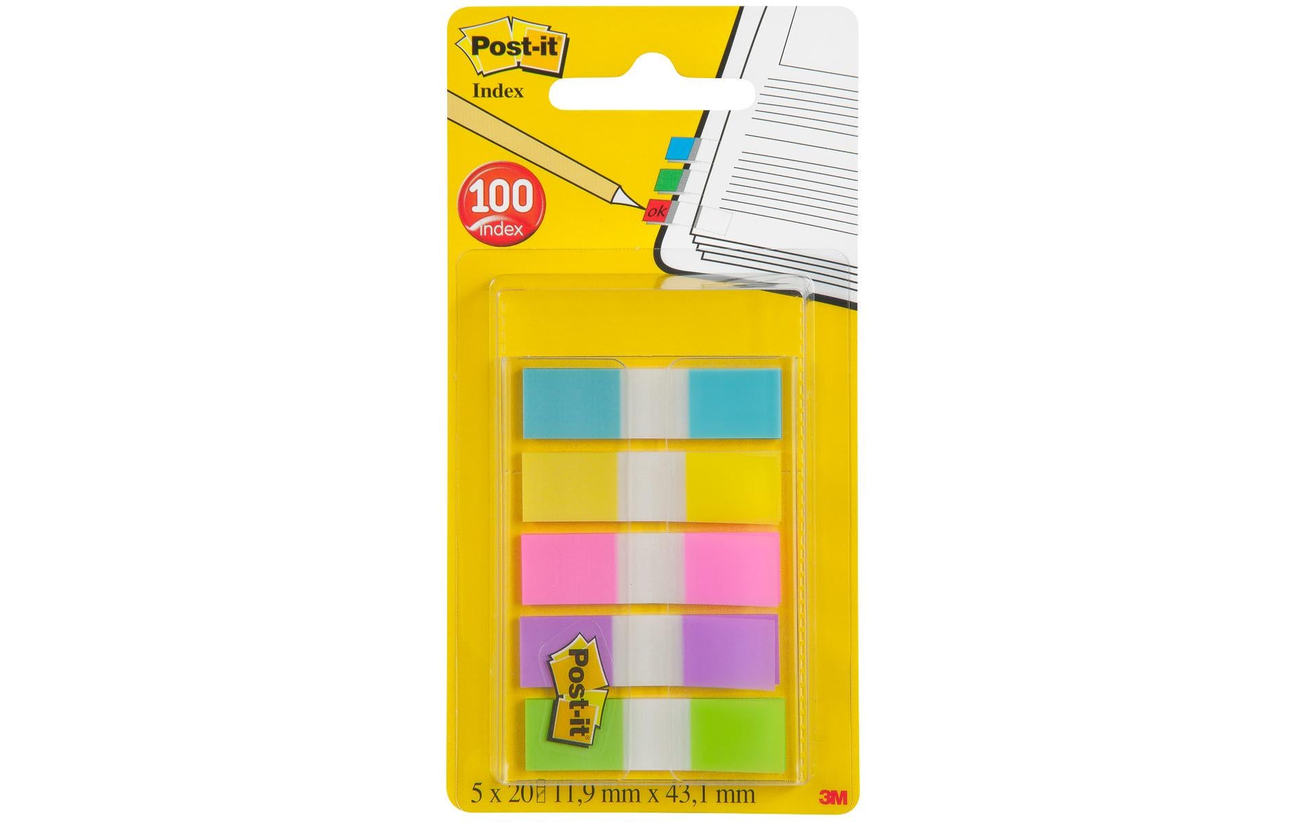 Post-it Page Marker Post-it Index Mehrfarbig, 5 Stück