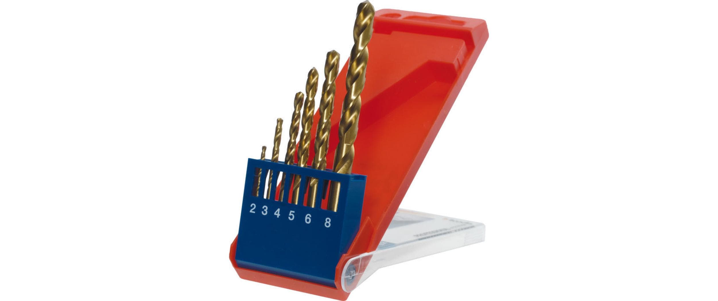 kwb Bohrer-Set Titan HSS 2-8 mm 6-teilig