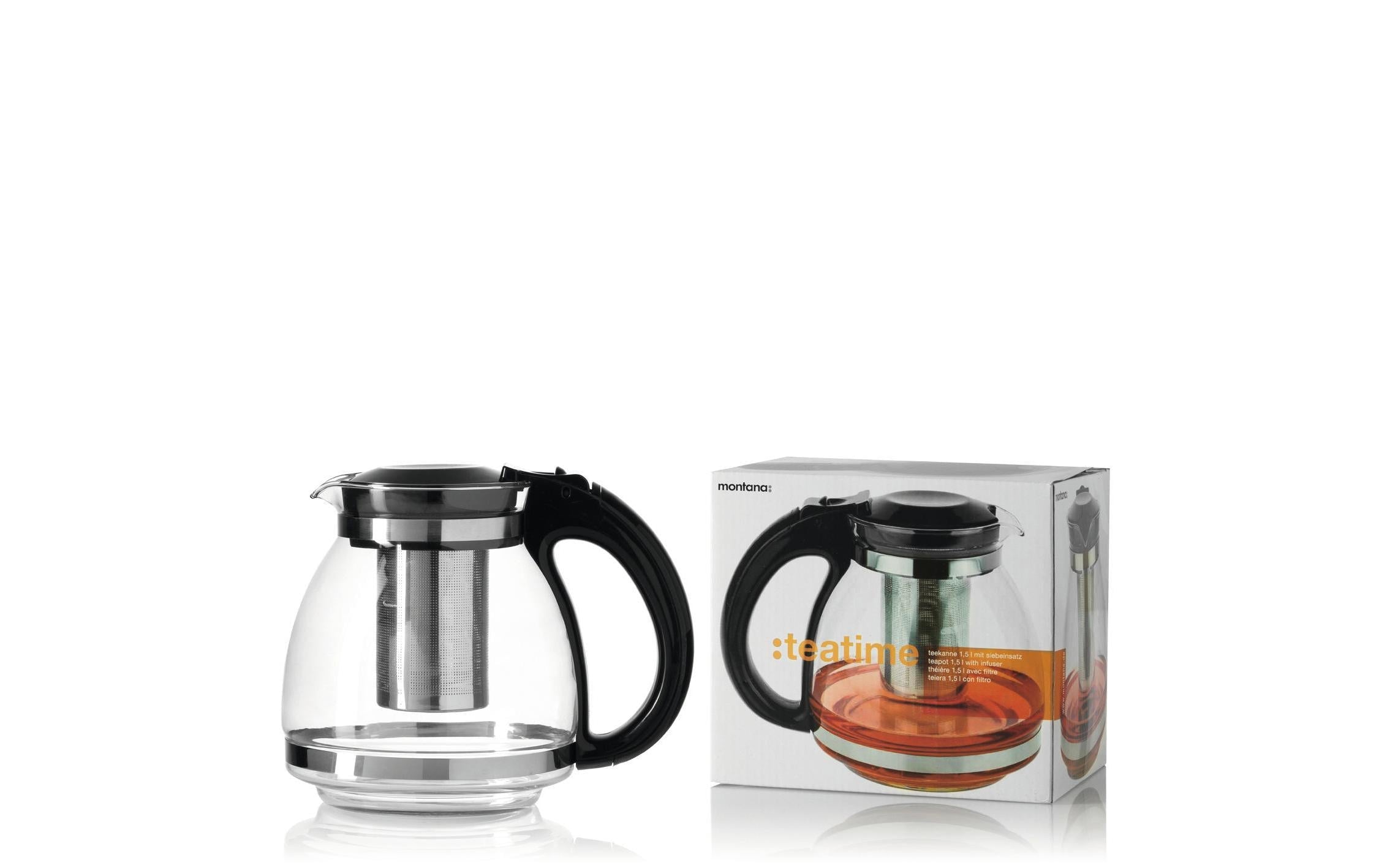 Montana Teekanne TEATIME 1,1 l, Transparent