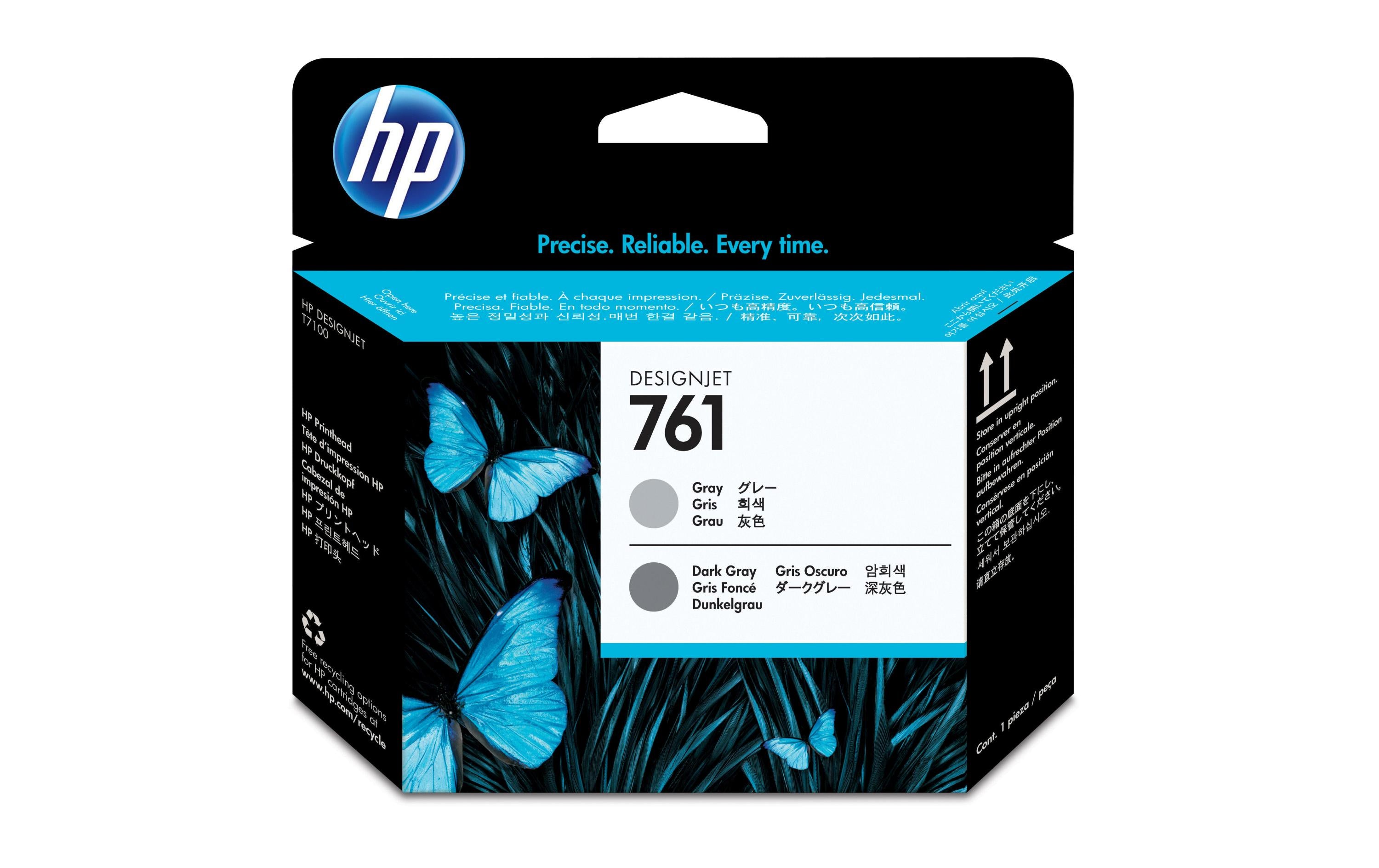 HP Druckkopf Nr. 761 (CH647A) Dark Grey/Grey
