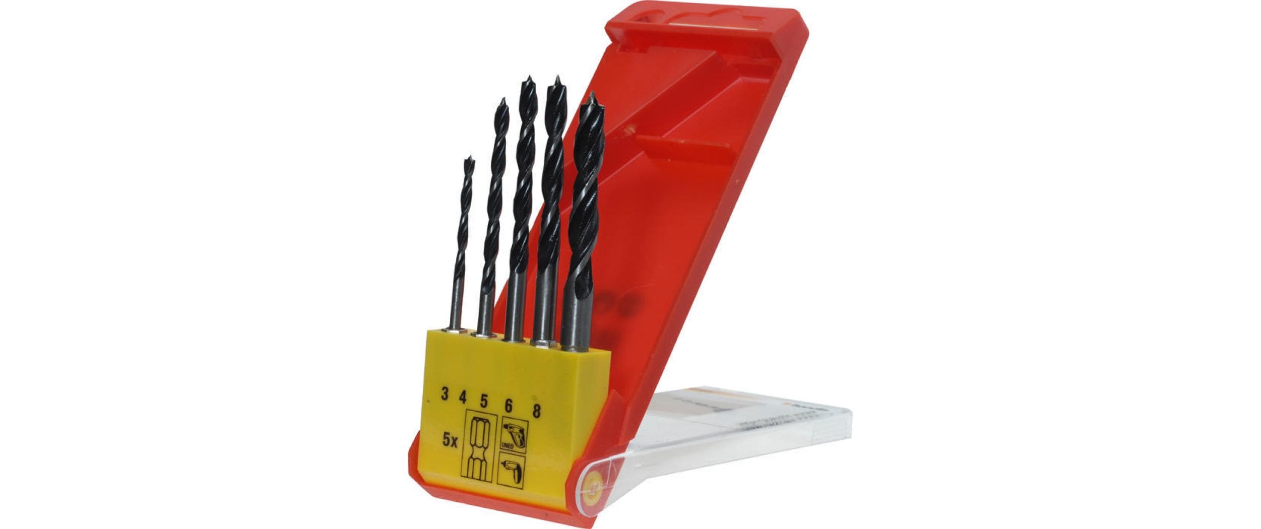 kwb Holzbohrer-Set 1/4 3-8 mm 5-teilig