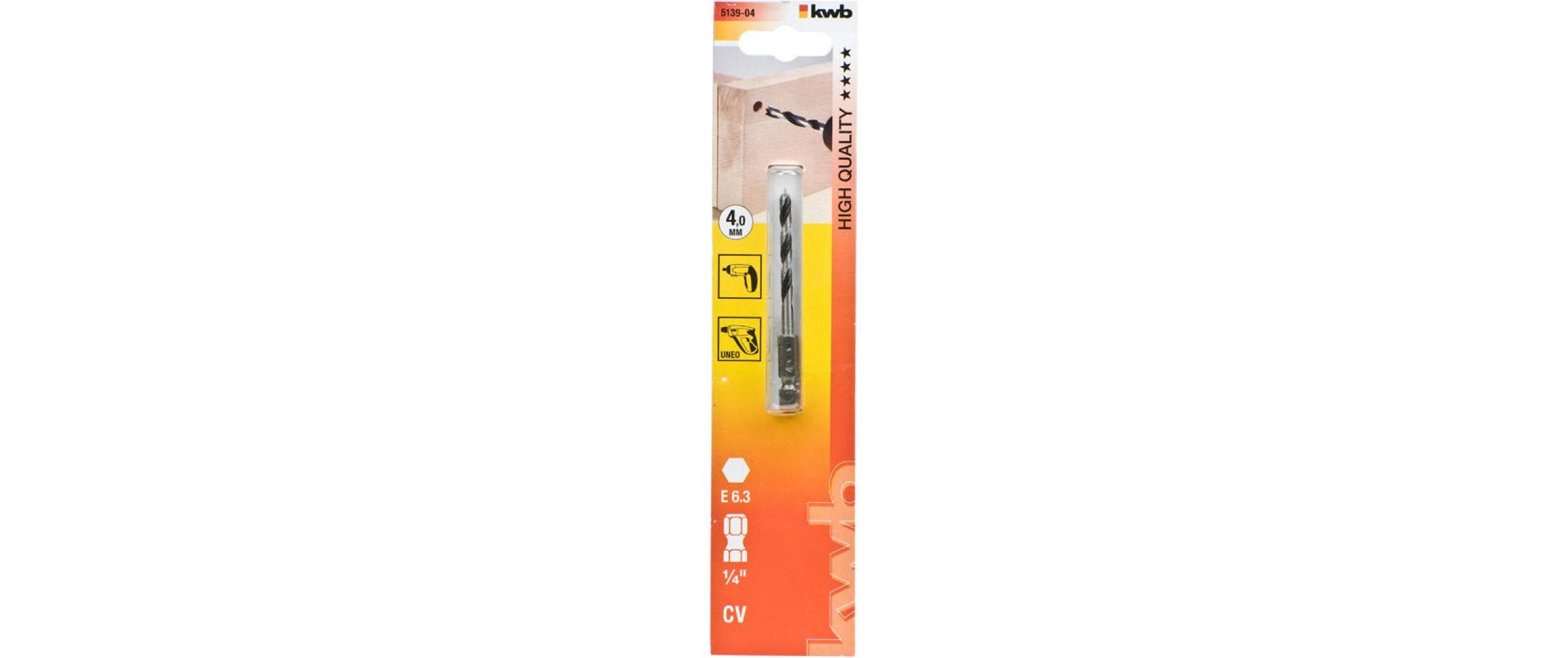 kwb Holzbohrer 1/4 4 mm