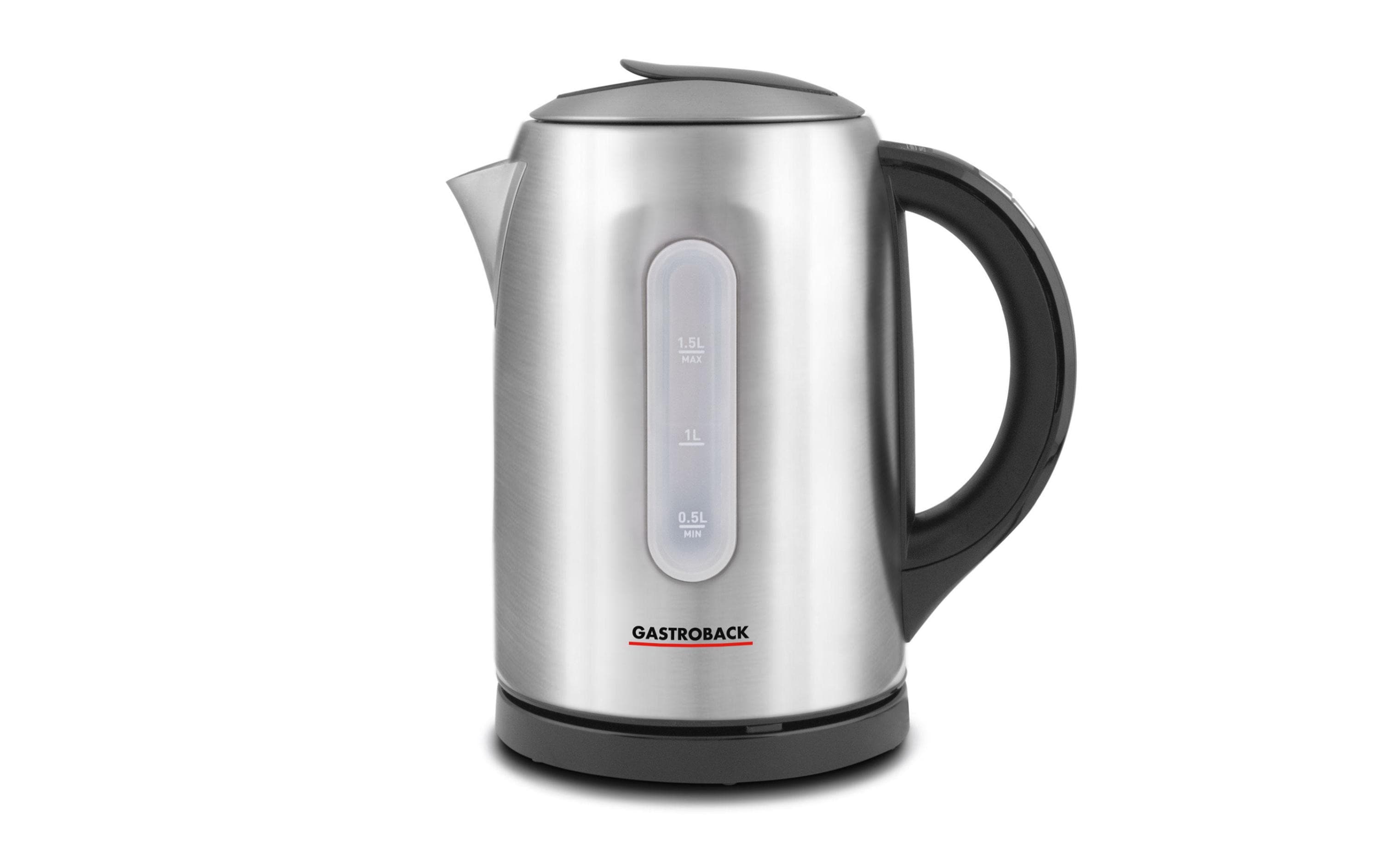 Gastroback Wasserkocher Colour Vision Pro 1.5 l, Silber