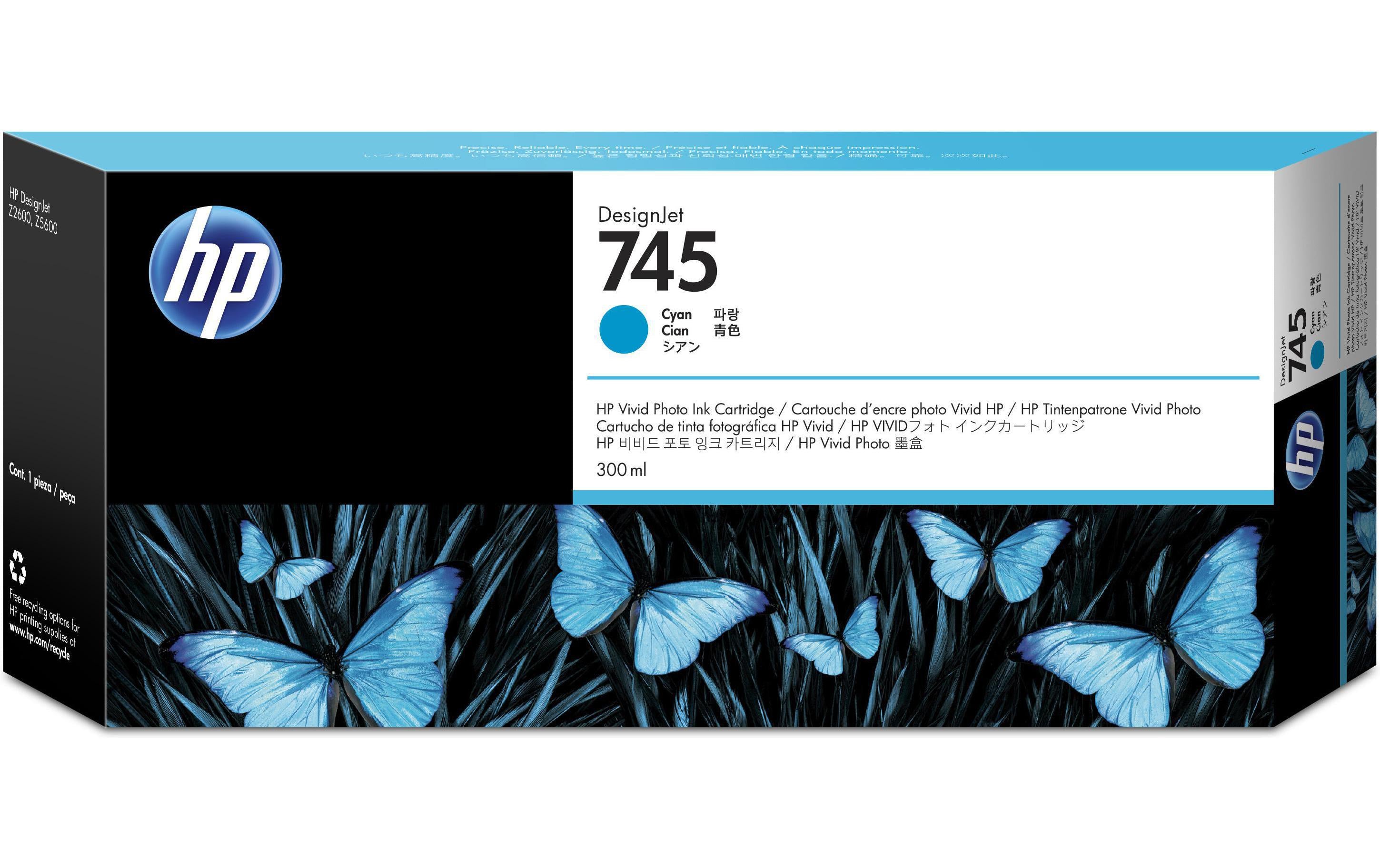 HP Tinte Nr. 745 (F9K03A) Cyan