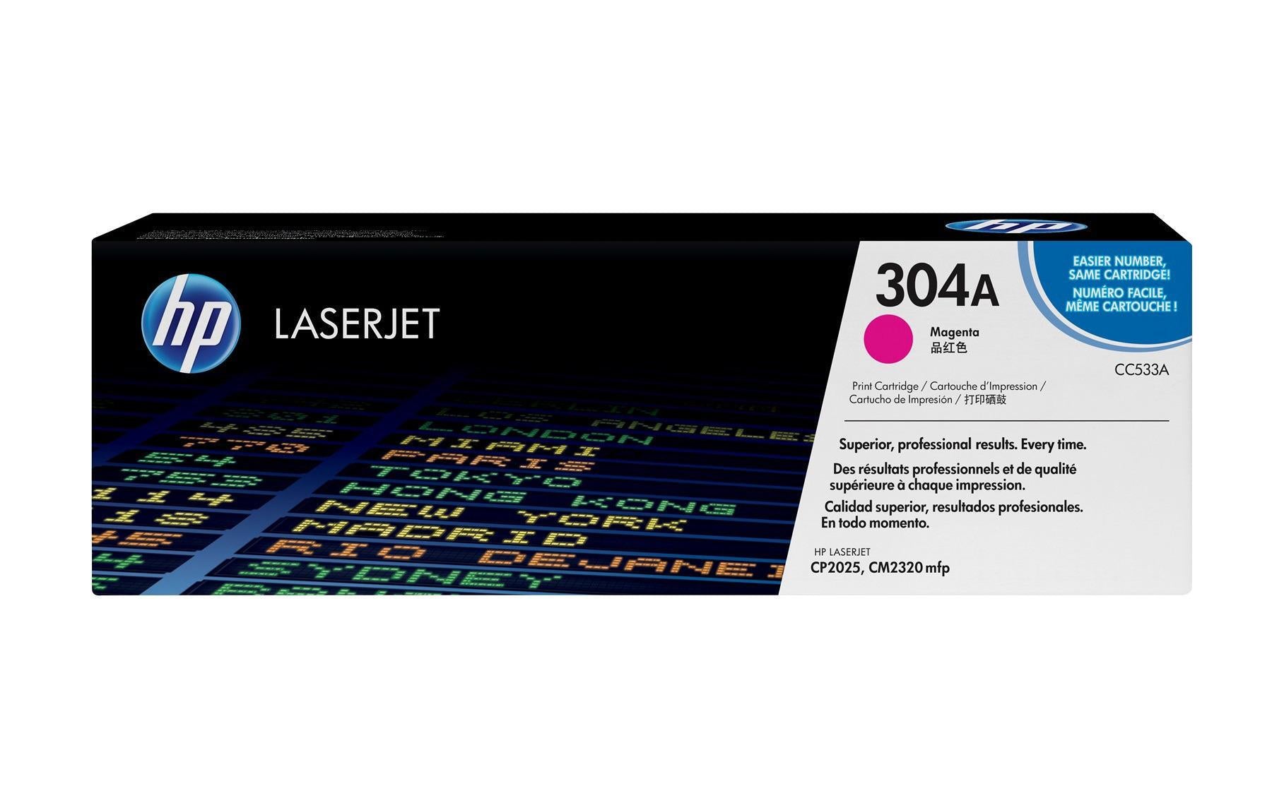 HP Toner Nr. 304A (CC533A) Magenta