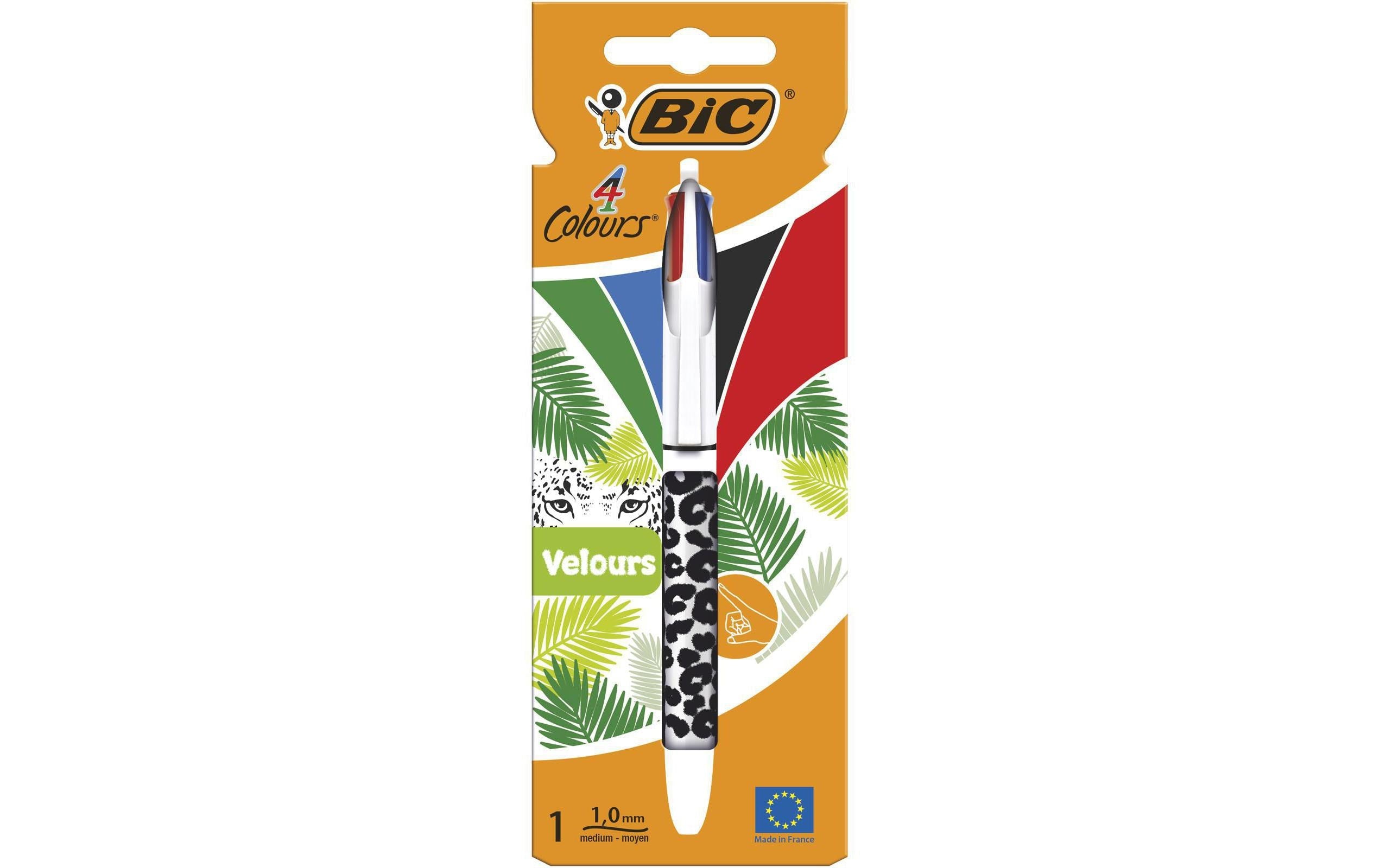 BIC Mehrfarbenkugelschreiber 4 Colours Velours 1 Stück