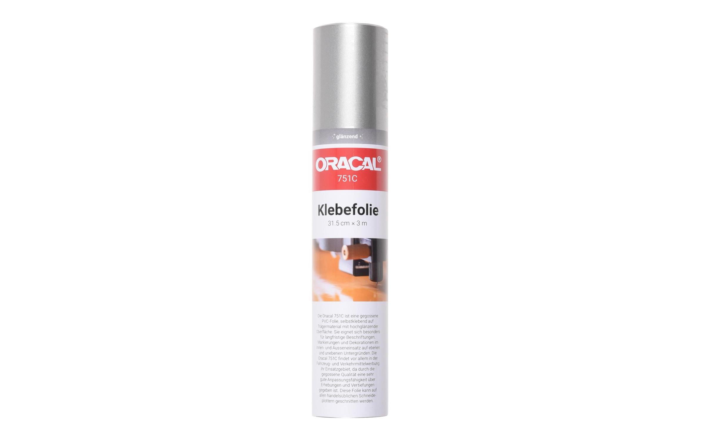 ORAFOL Vinylfolie Oracal 751C / 31.5 x 300 cm Silbergrau