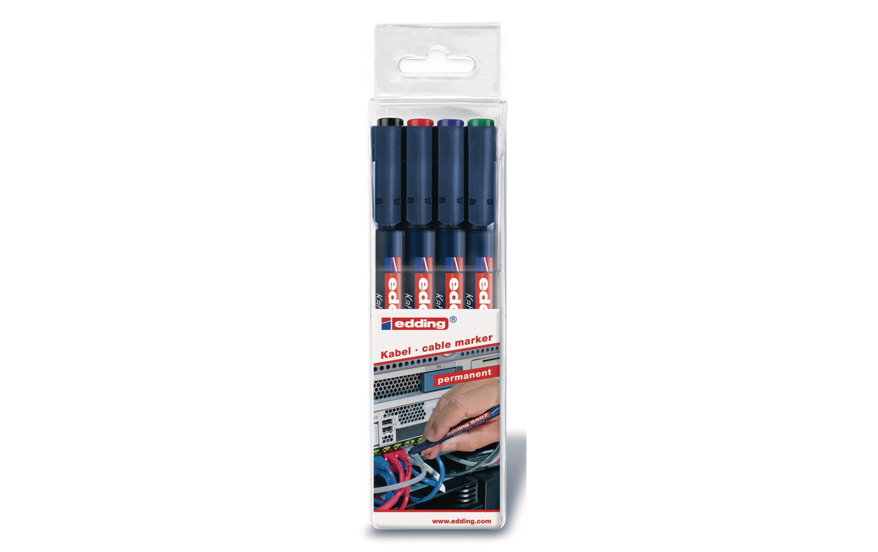 edding Kabelmarker 8407 4 Stück