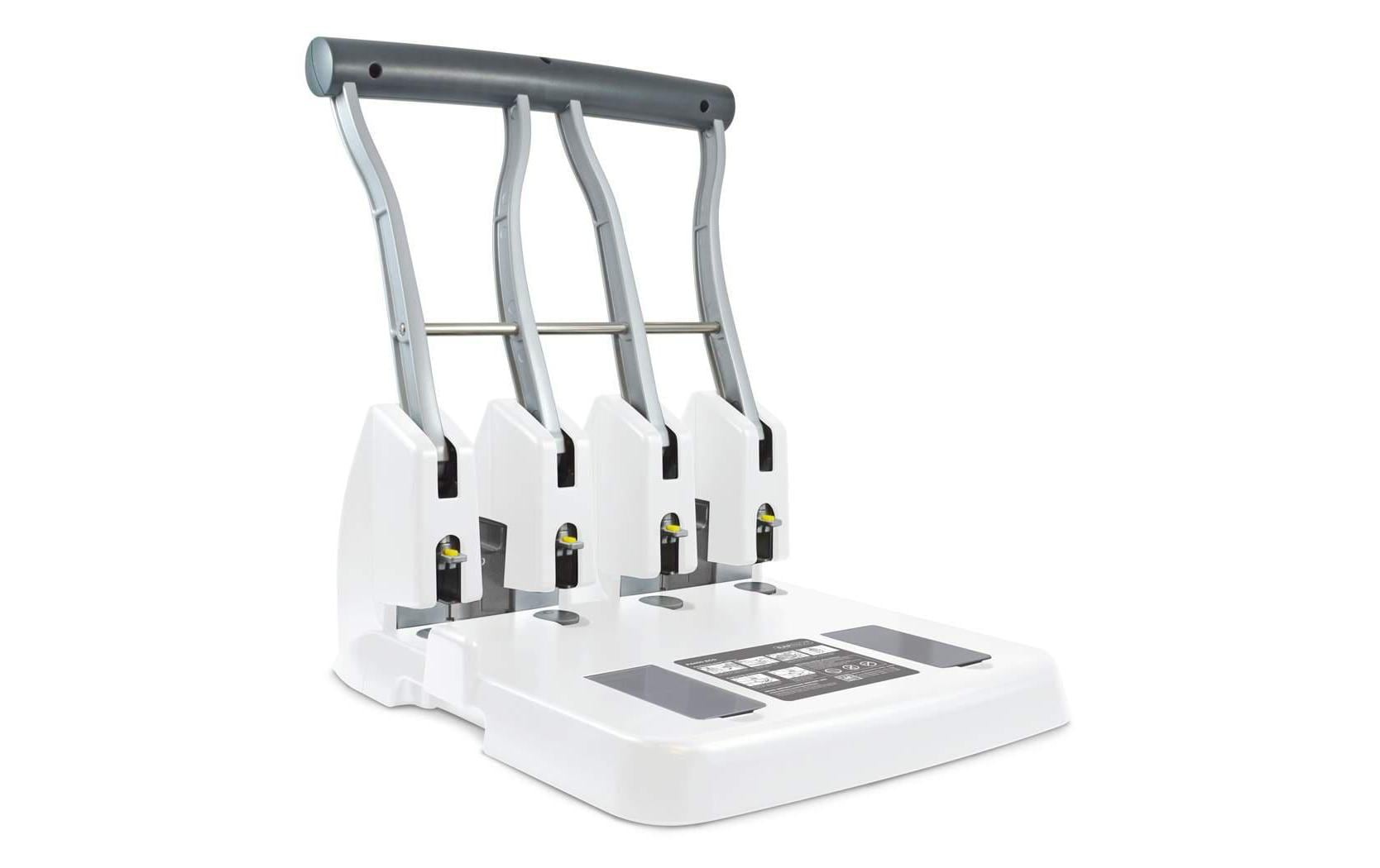 Rapesco Locher Eco P4400 4-fach, 150 Blatt, Weiss