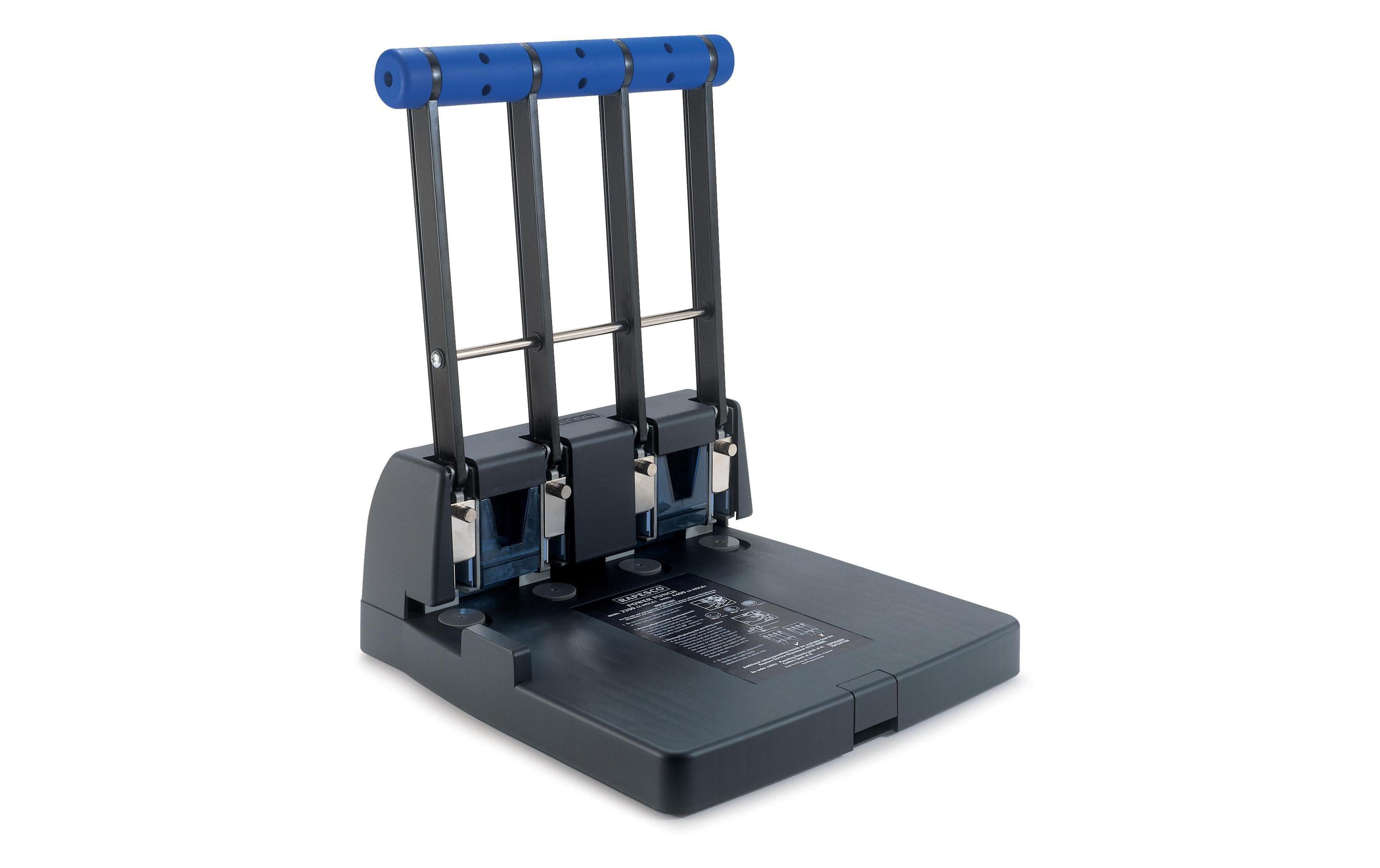 Rapesco Locher 4400  4-fach, 150 Blatt, Schwarz-Violett