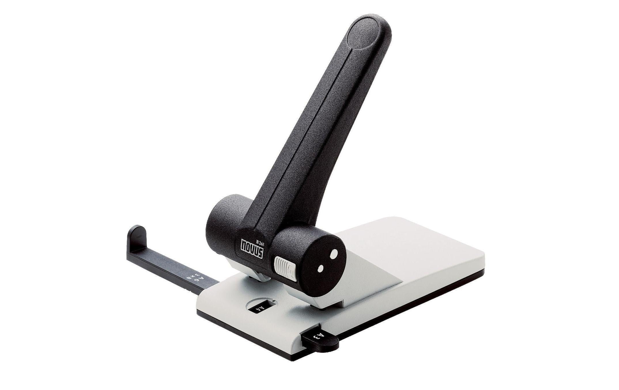 Novus Locher B 265 65 Blatt, Grau-Schwarz