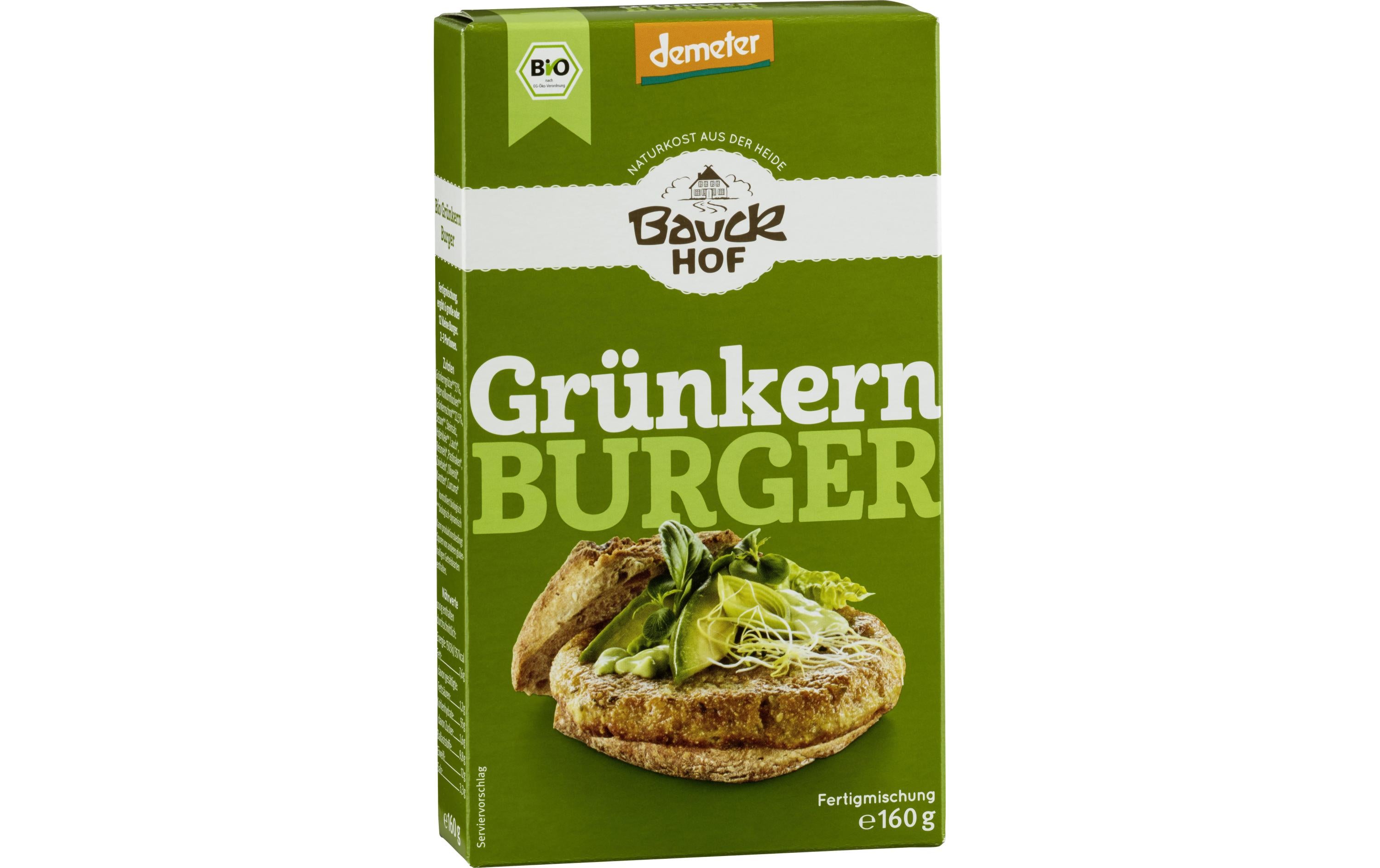 Bauck Mühle Bio Demeter Burger  Grünkern 160 g