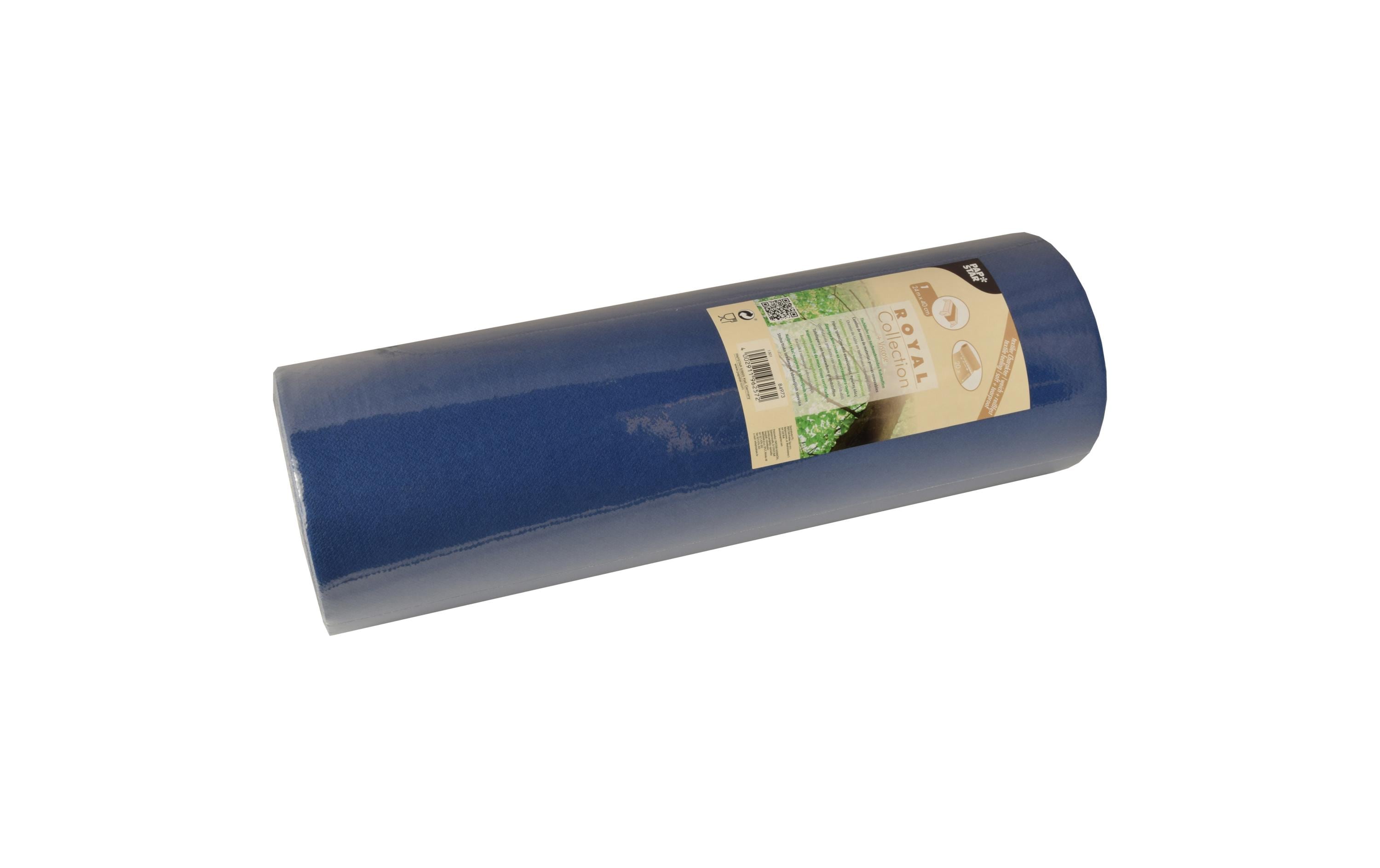 Papstar Tischläufer Royal 40 cm x 24 m, Dunkelblau