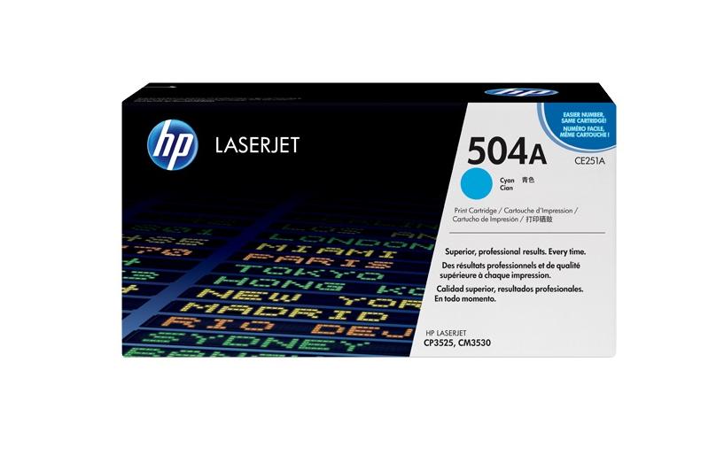 HP Toner Nr. 504A (CE251A) Cyan