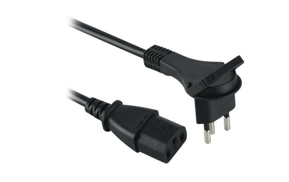 Elektromaterial Netzkabel 2 m C13-T12