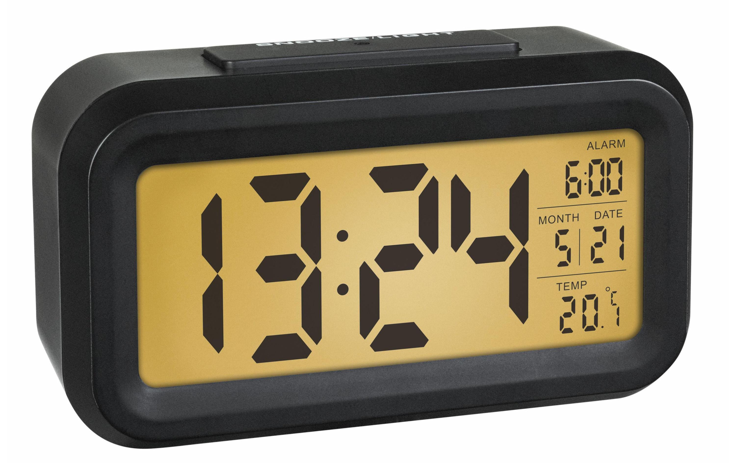 TFA Dostmann Digitalwecker Lumio Schwarz