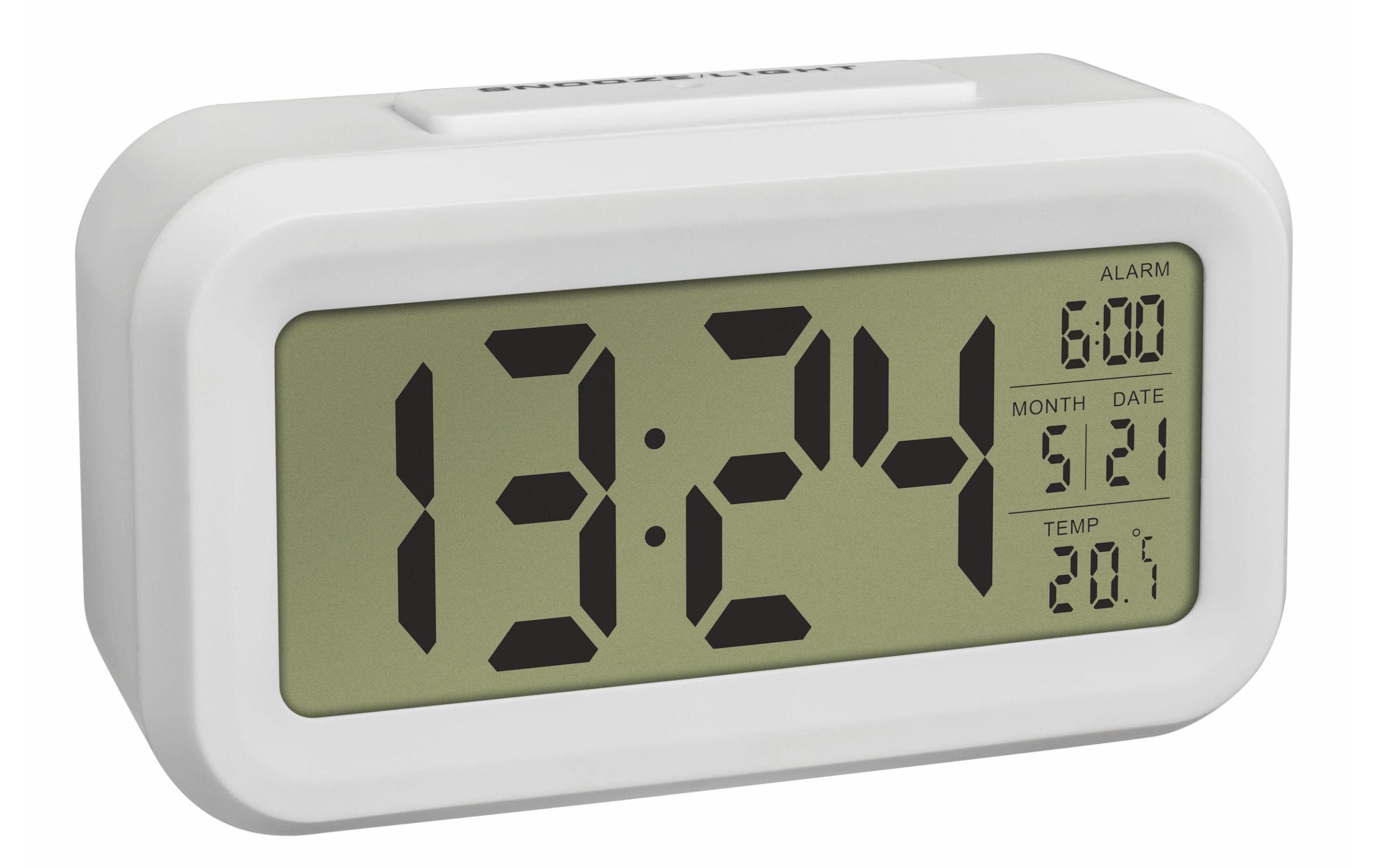 TFA Dostmann Digitalwecker Lumio Weiss