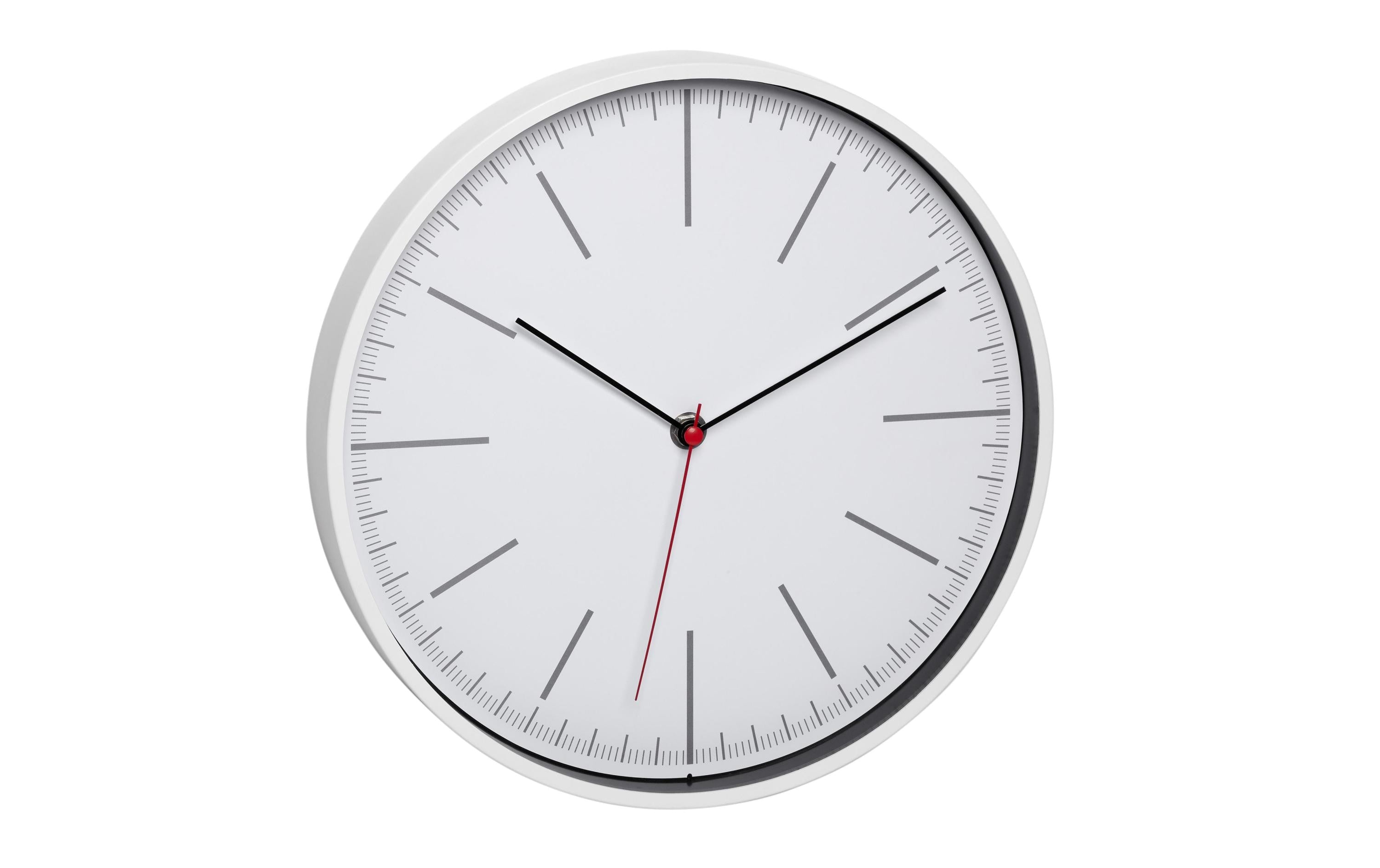 TFA Dostmann Wanduhr Ø 28 cm, Weiss