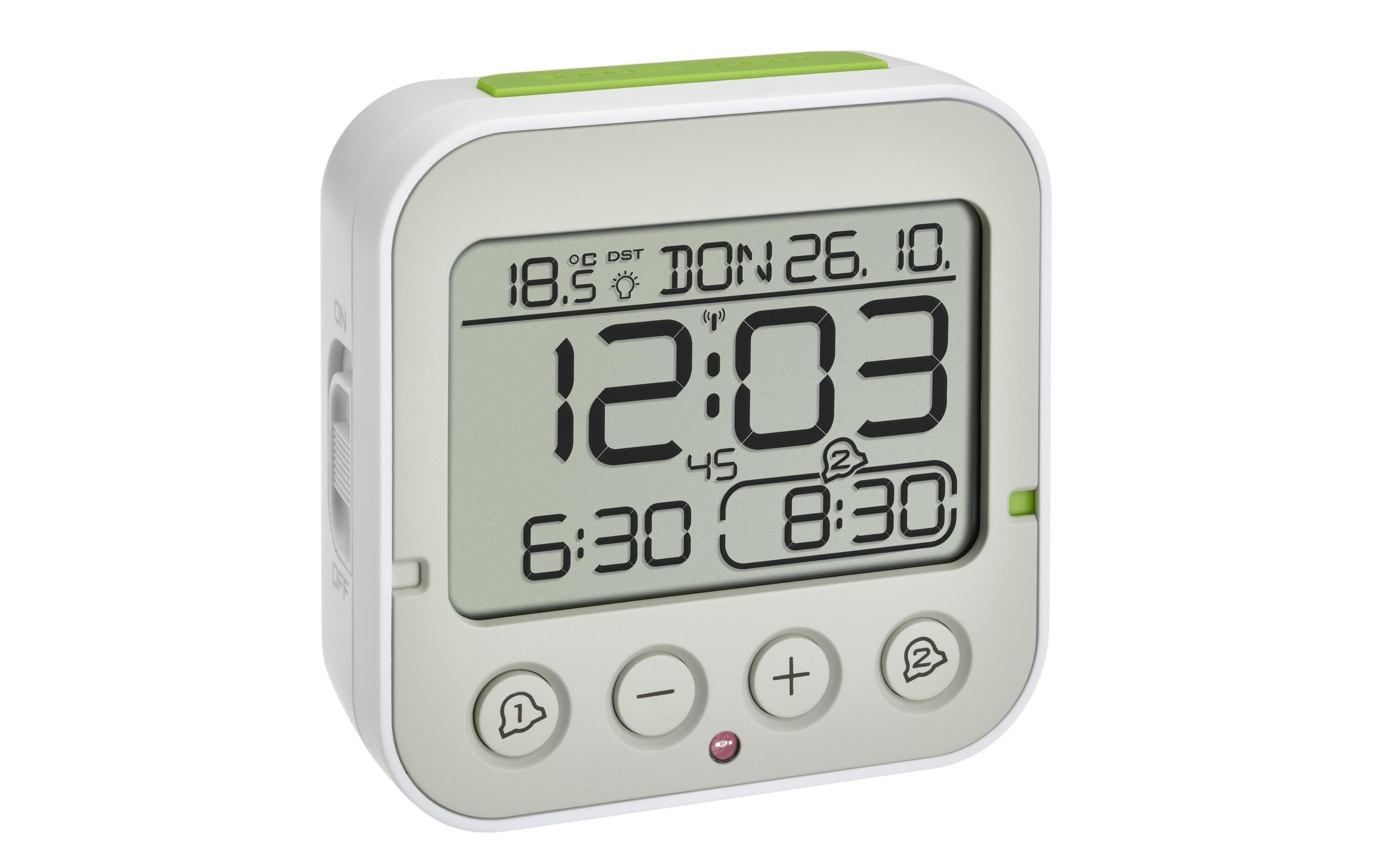 TFA Dostmann Funkwecker Bingo 2.0 Weiss