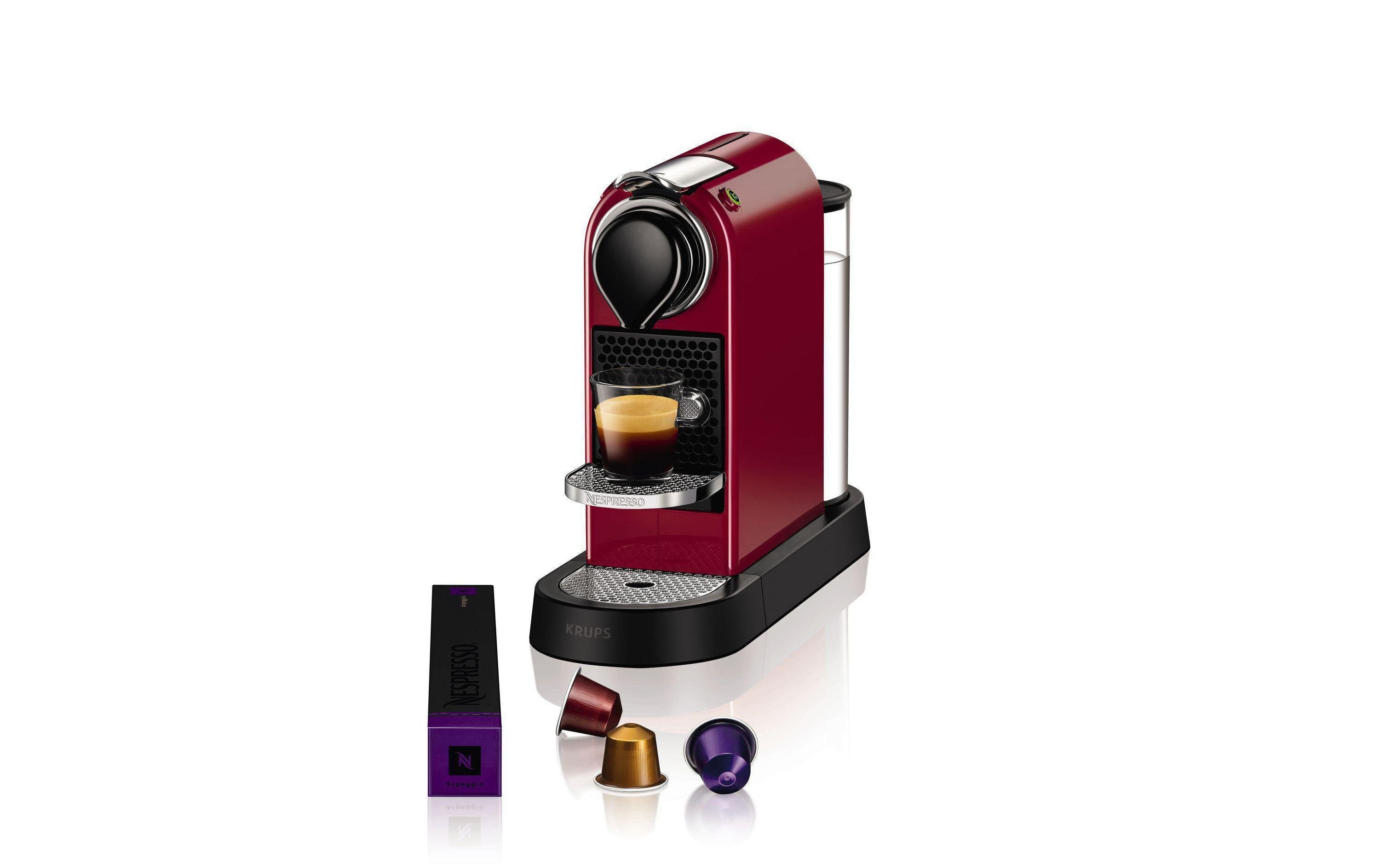 Krups Kaffeemaschine Nespresso CitiZ XN7415 Rot