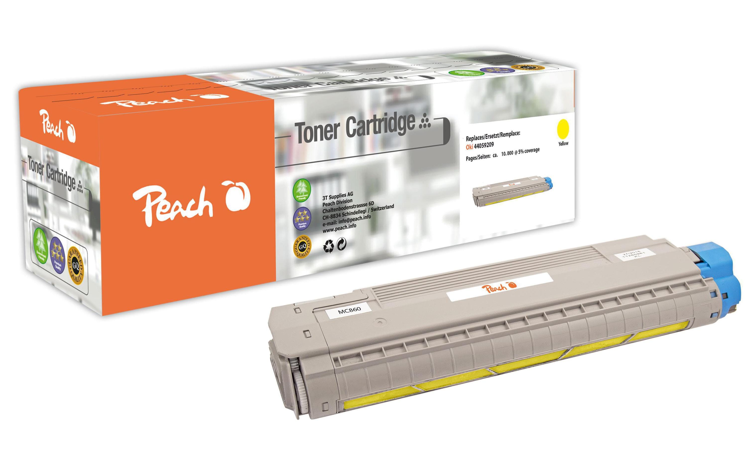 Peach Toner OKI 44059209 Yellow