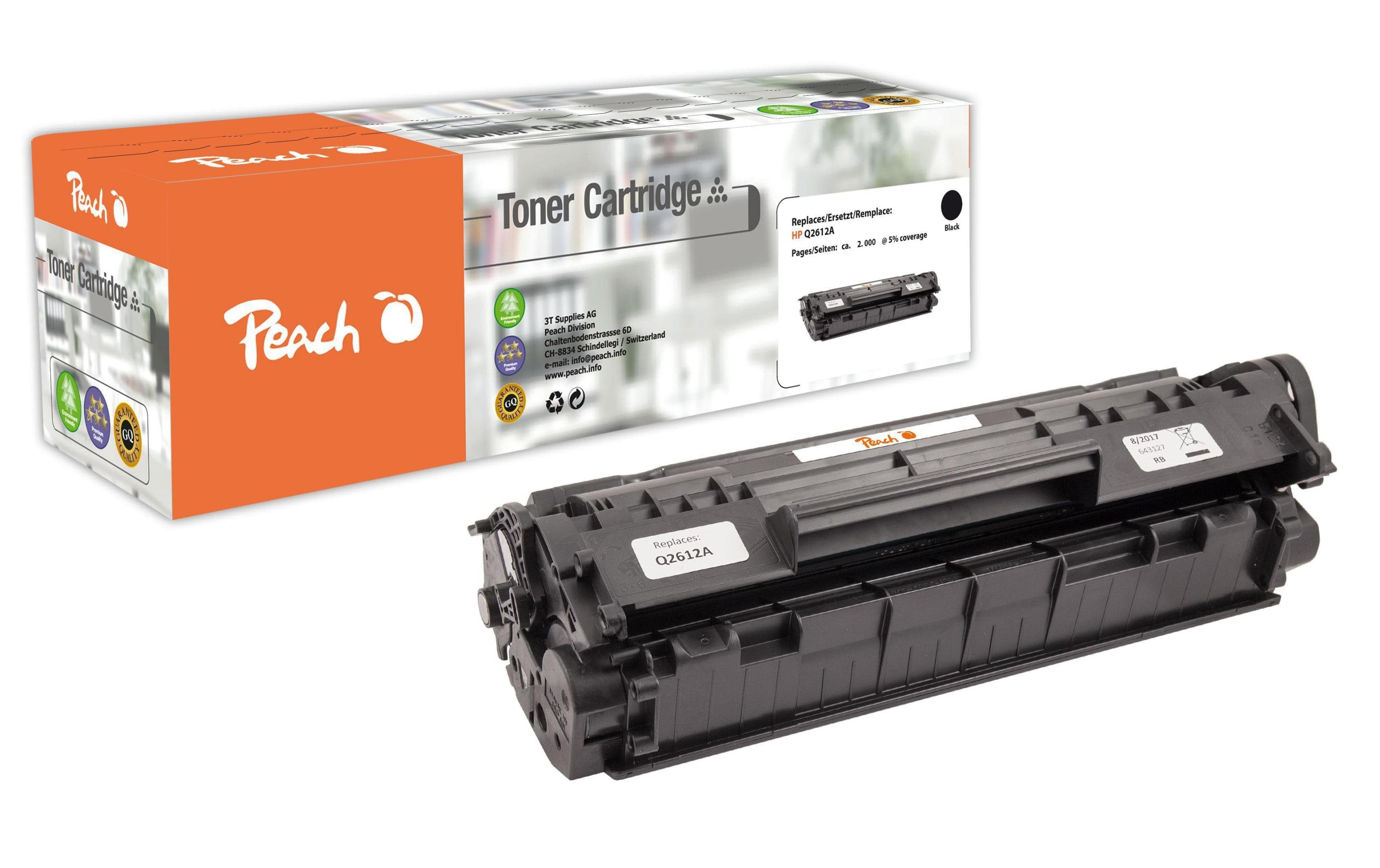 Peach Toner HP Nr. 12A (Q2612A) Black