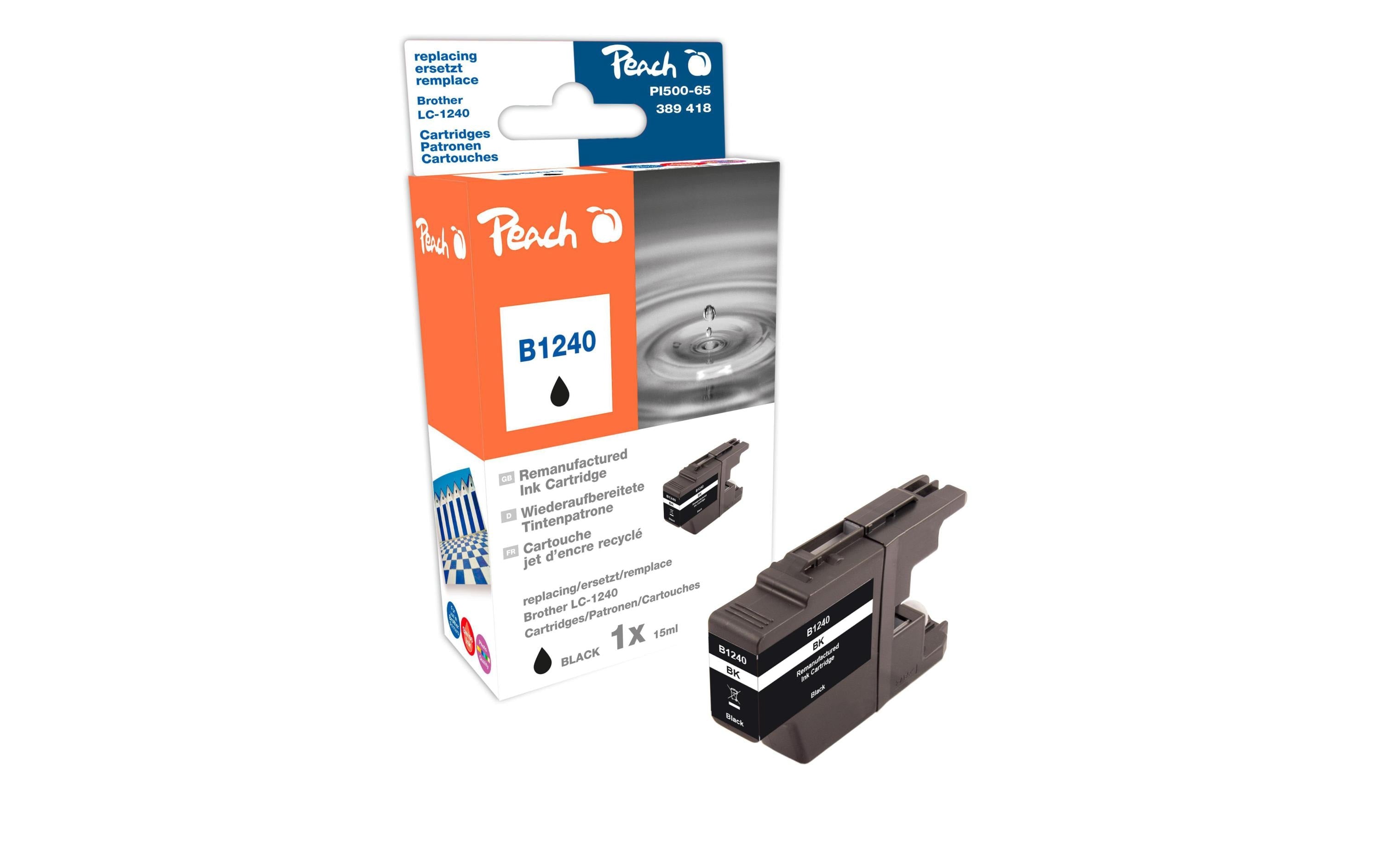 Peach Tinte Brother LC-1240BK Black