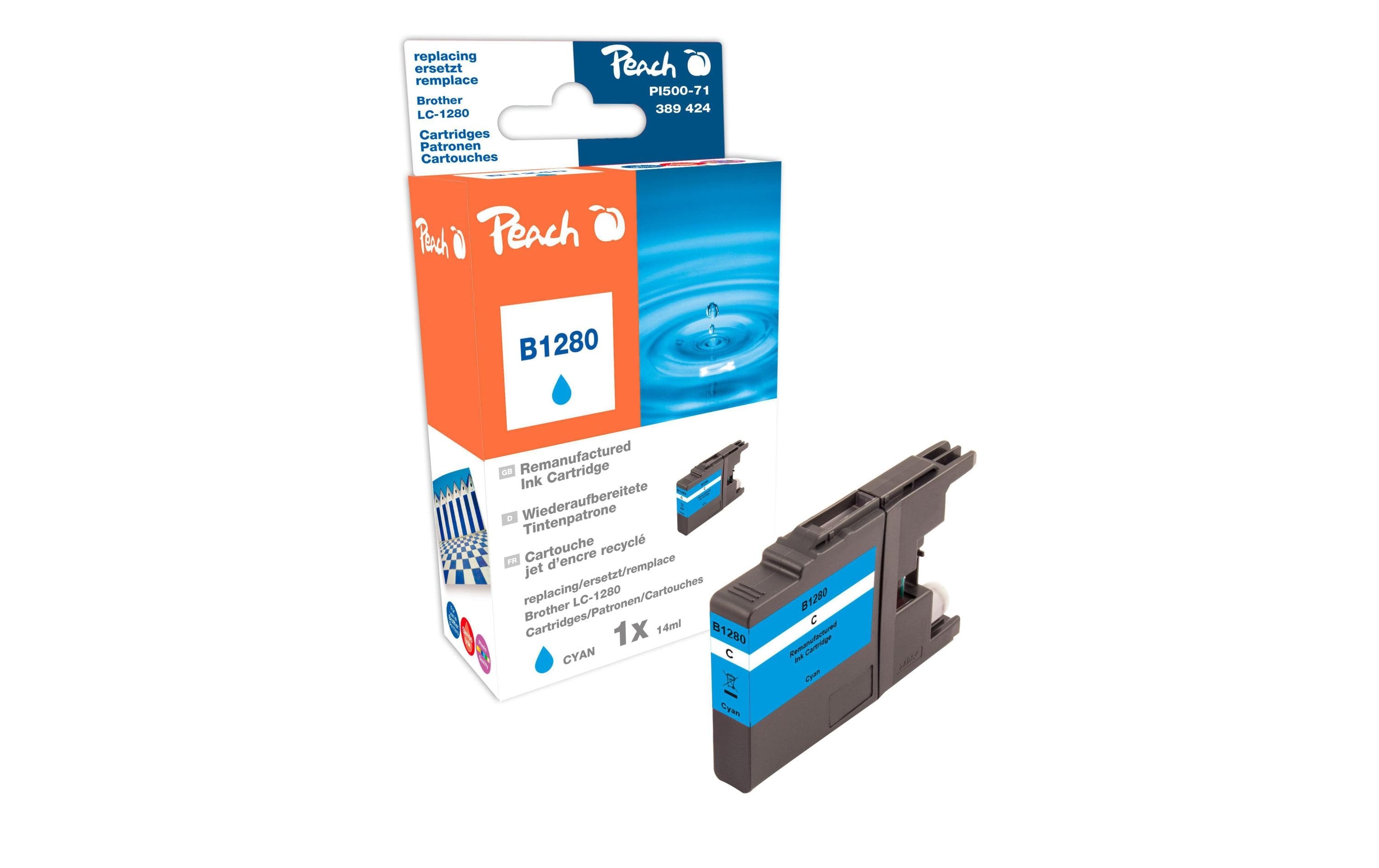 Peach Tinte Brother LC-1280C Cyan