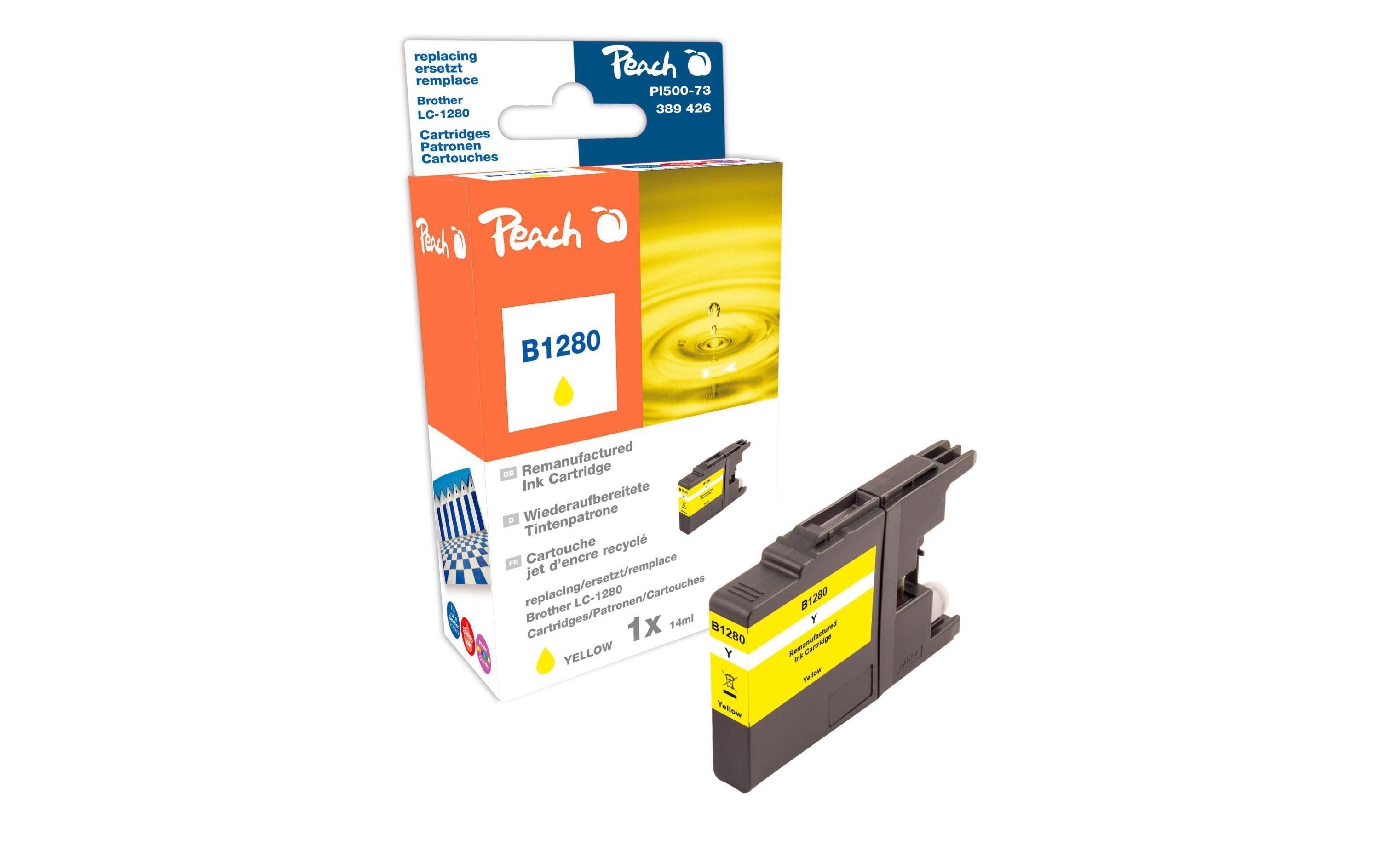 Peach Tinte Brother LC-1280Y Yellow