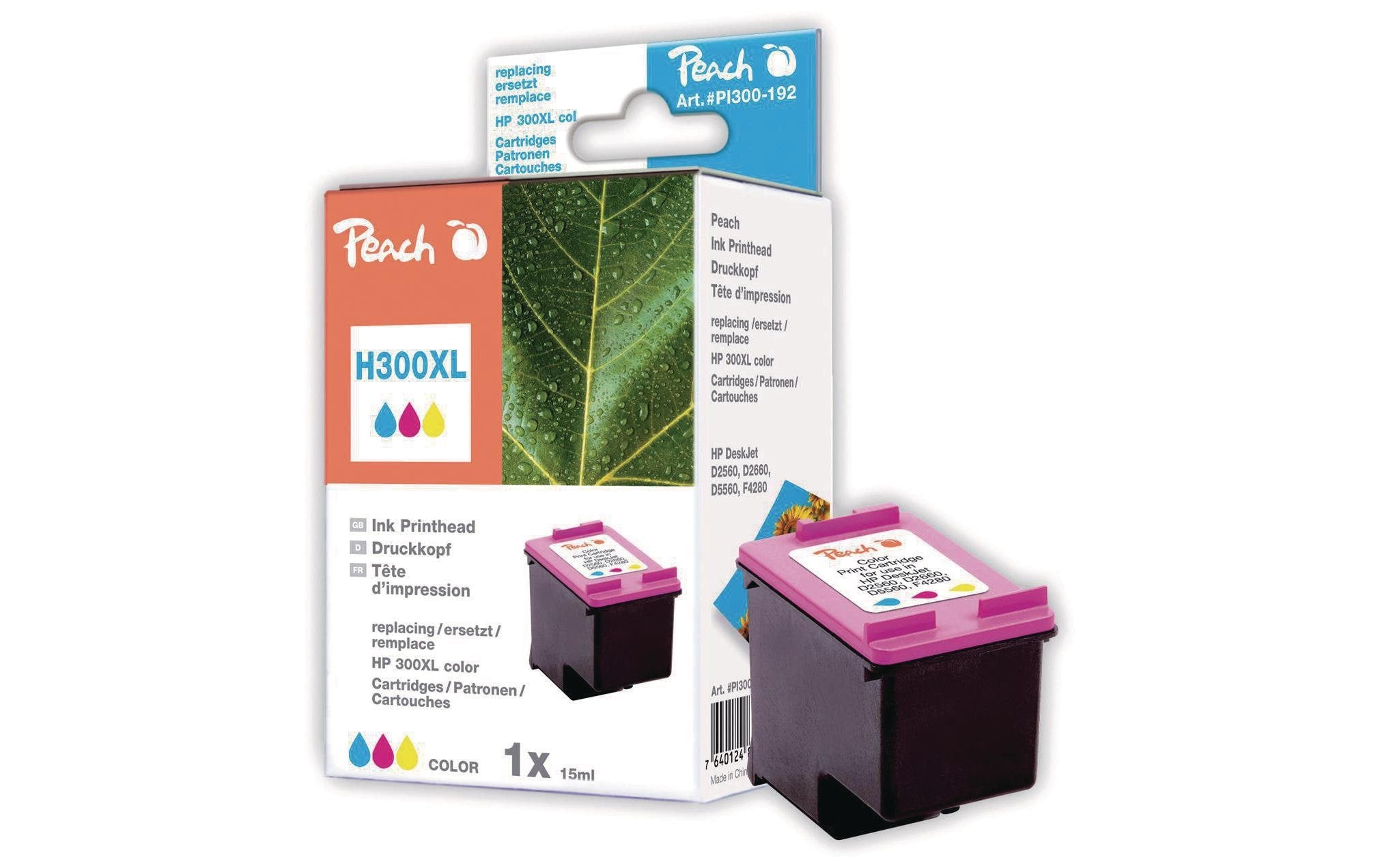 Peach Tinte HP Nr. 300XL (CC644EE) Color