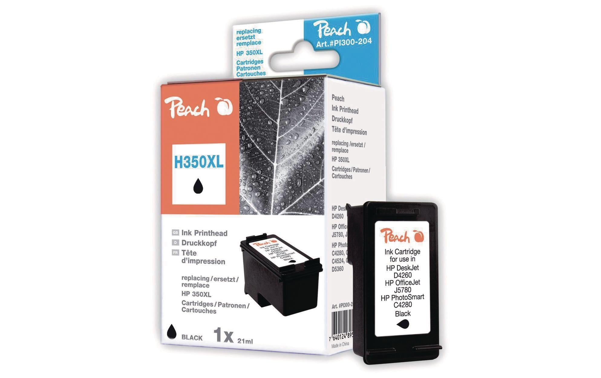 Peach Tinte HP Nr. 350XL (CB336EE) Black