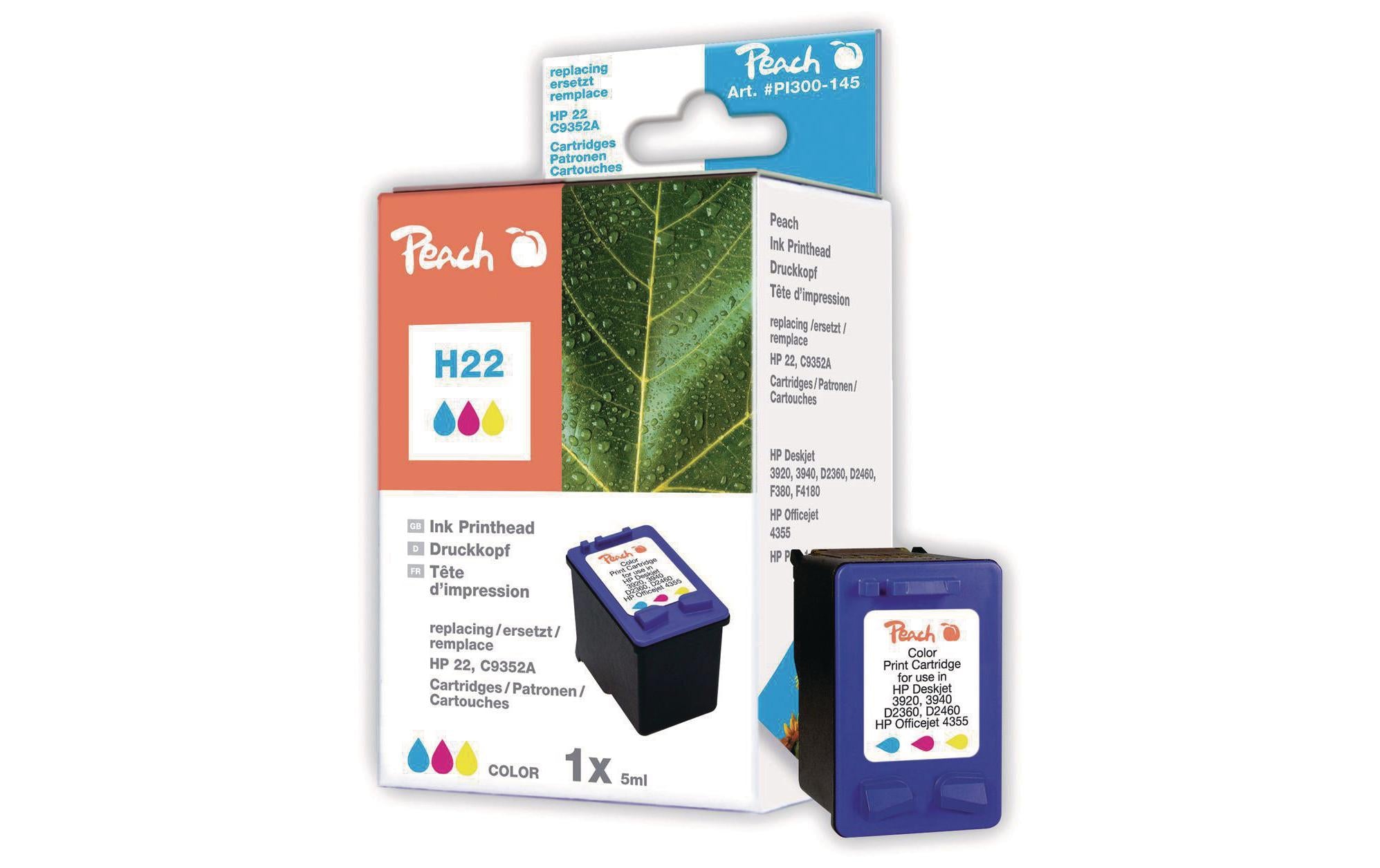 Peach Tinte HP Nr. 22XL (C9352AE) Color