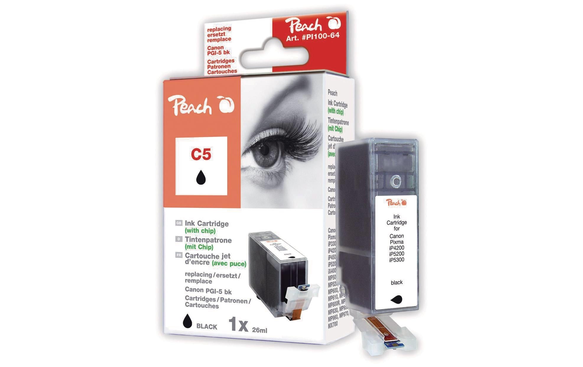 Peach Tinte Canon PGI-5BK Black
