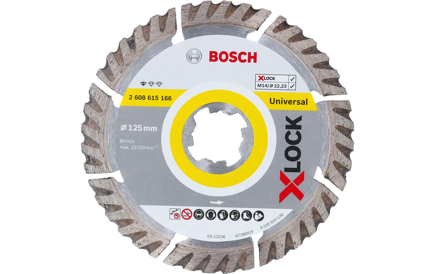 Bosch Professional Diamanttrennscheibe X-LOCK Standard Ø 125 mm