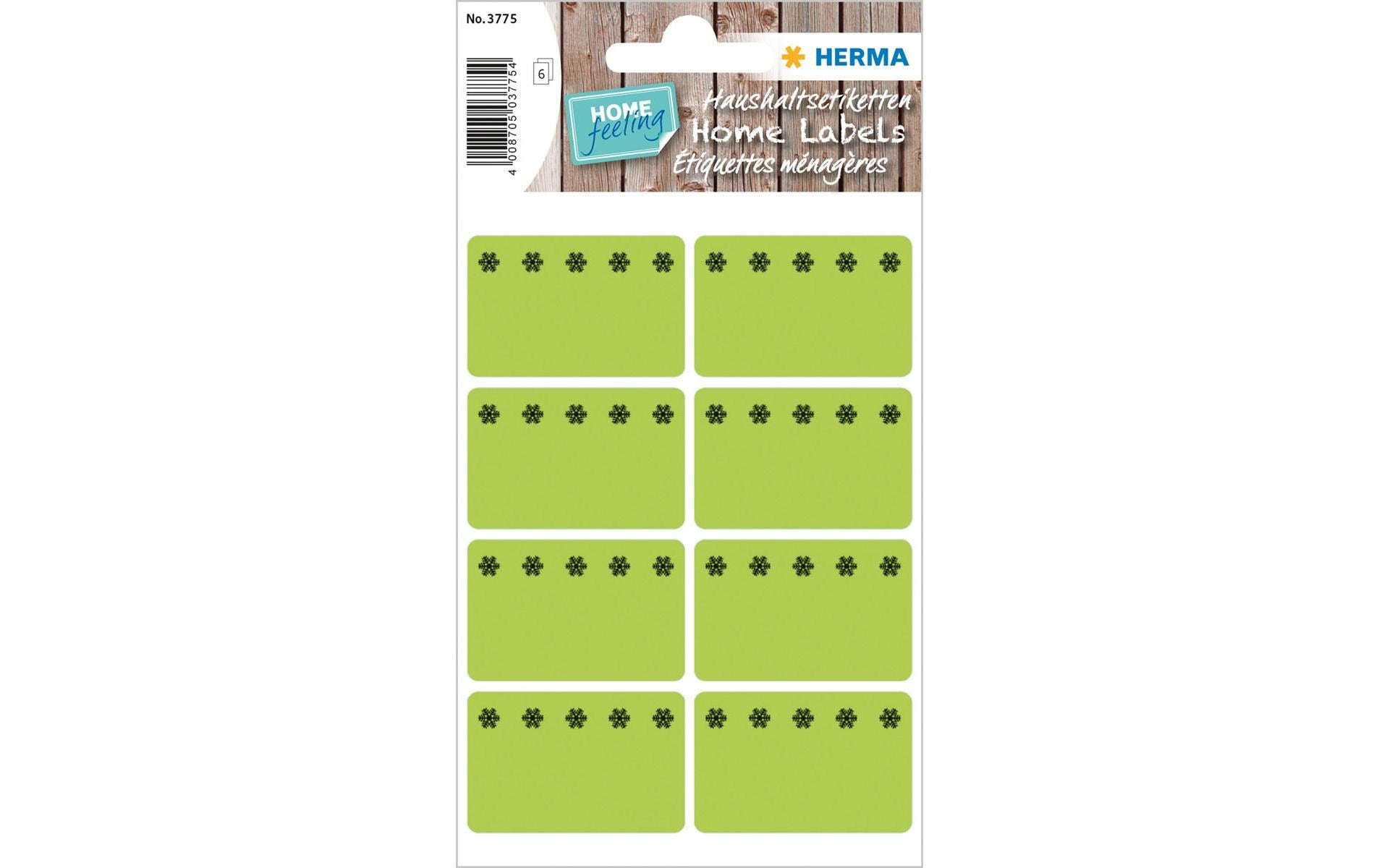 Herma Stickers Tiefkühletiketten Eiskristalle 26 x 40 mm, Grün