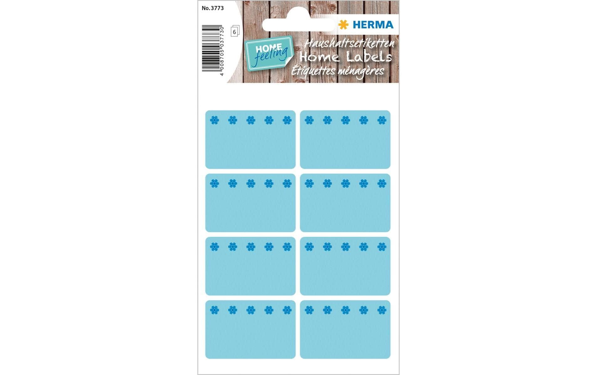 Herma Stickers Tiefkühletiketten Eiskristalle 26 x 40 mm, Blau