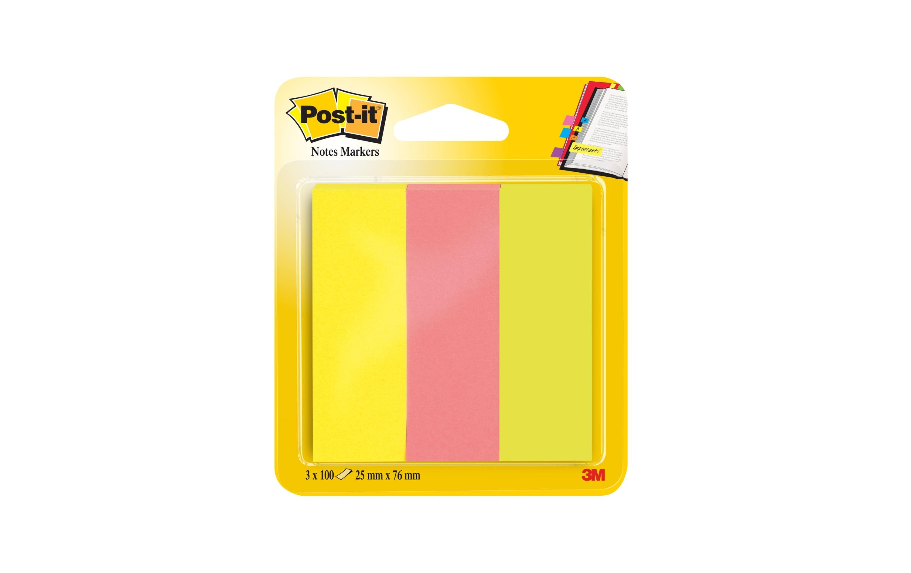 Post-it Page Marker Post-it Index aus Papier 3 x 100 Stück