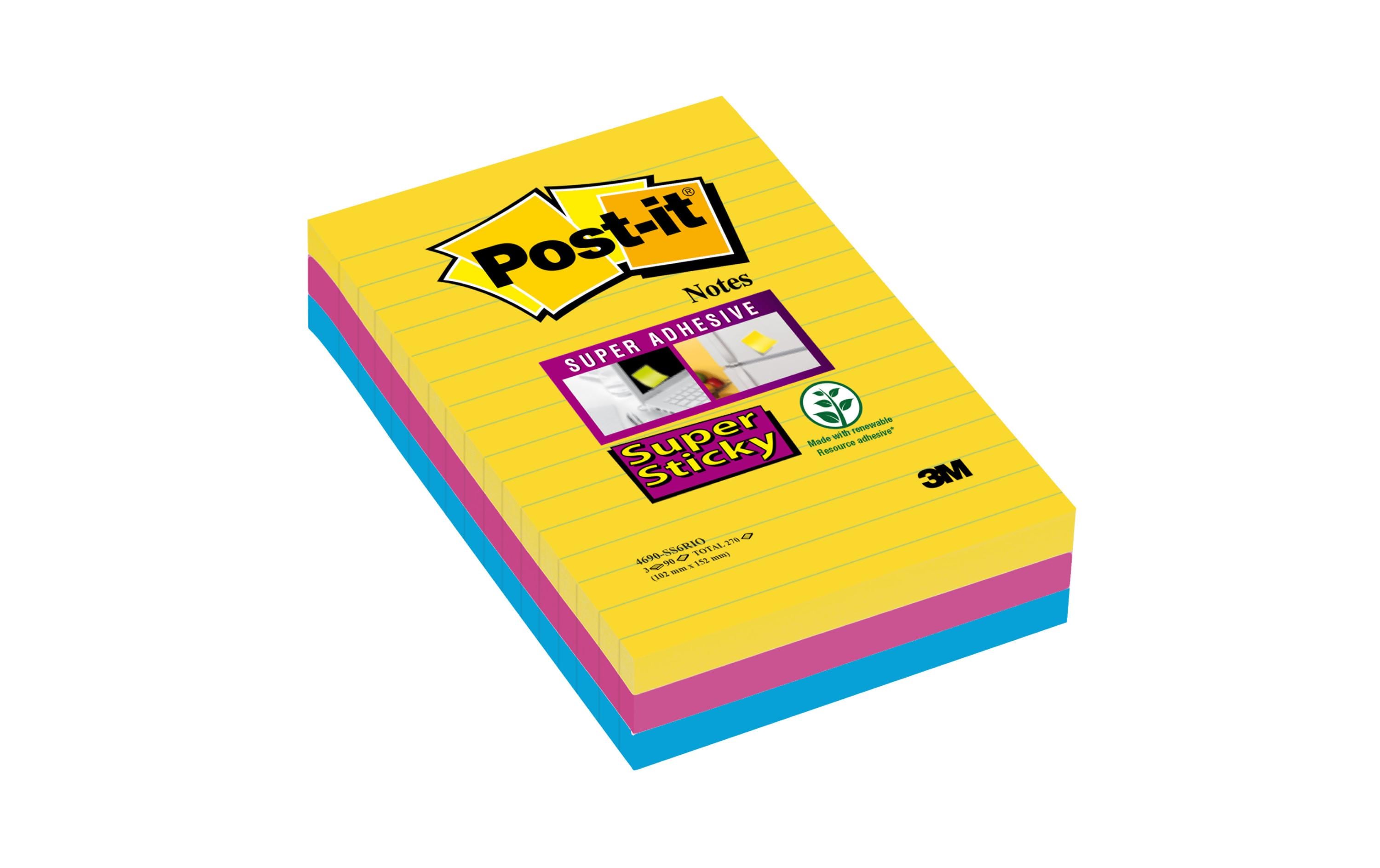 Post-it Notizzettel Post-it Super Sticky  10.1 cm x 15.2 cm
