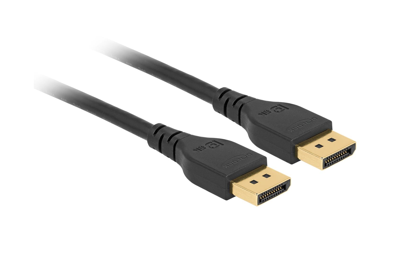 Delock Kabel DisplayPort, 8K/60Hz ohne Einrastfunktion, 3m
