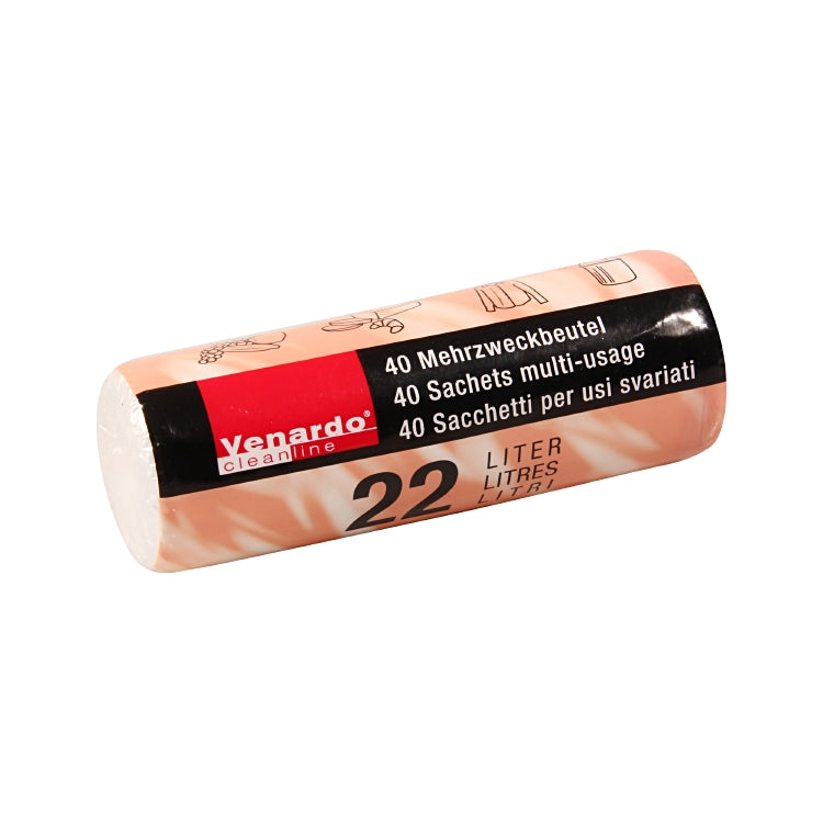 Mehrzweckbeutel transp. /22L Rolle à 40 Sack,HDPE,7my PP-Band,500x560mm, Venardo