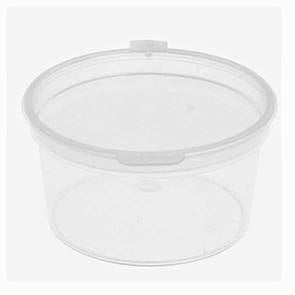 Portionenbecher 30ml Pack à 50 Stück, PP, m.Deckel transparent, rund, hart